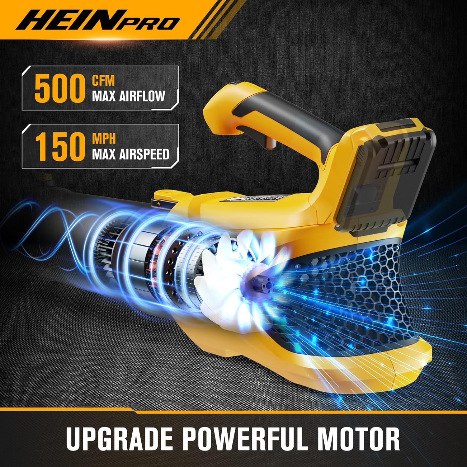 Cordless Leaf Blower Compatible with Dewalt 20V Max Battery, 500CFM/15