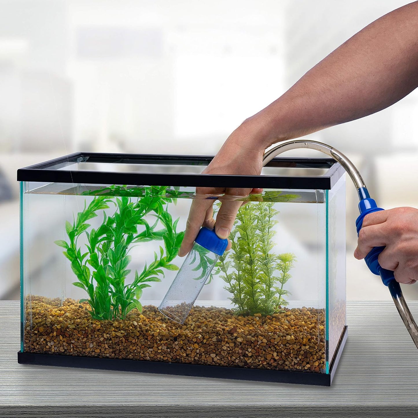 Tetra Water Cleaner Gravel Siphon for Aquariums, Easily Clean Freshwat