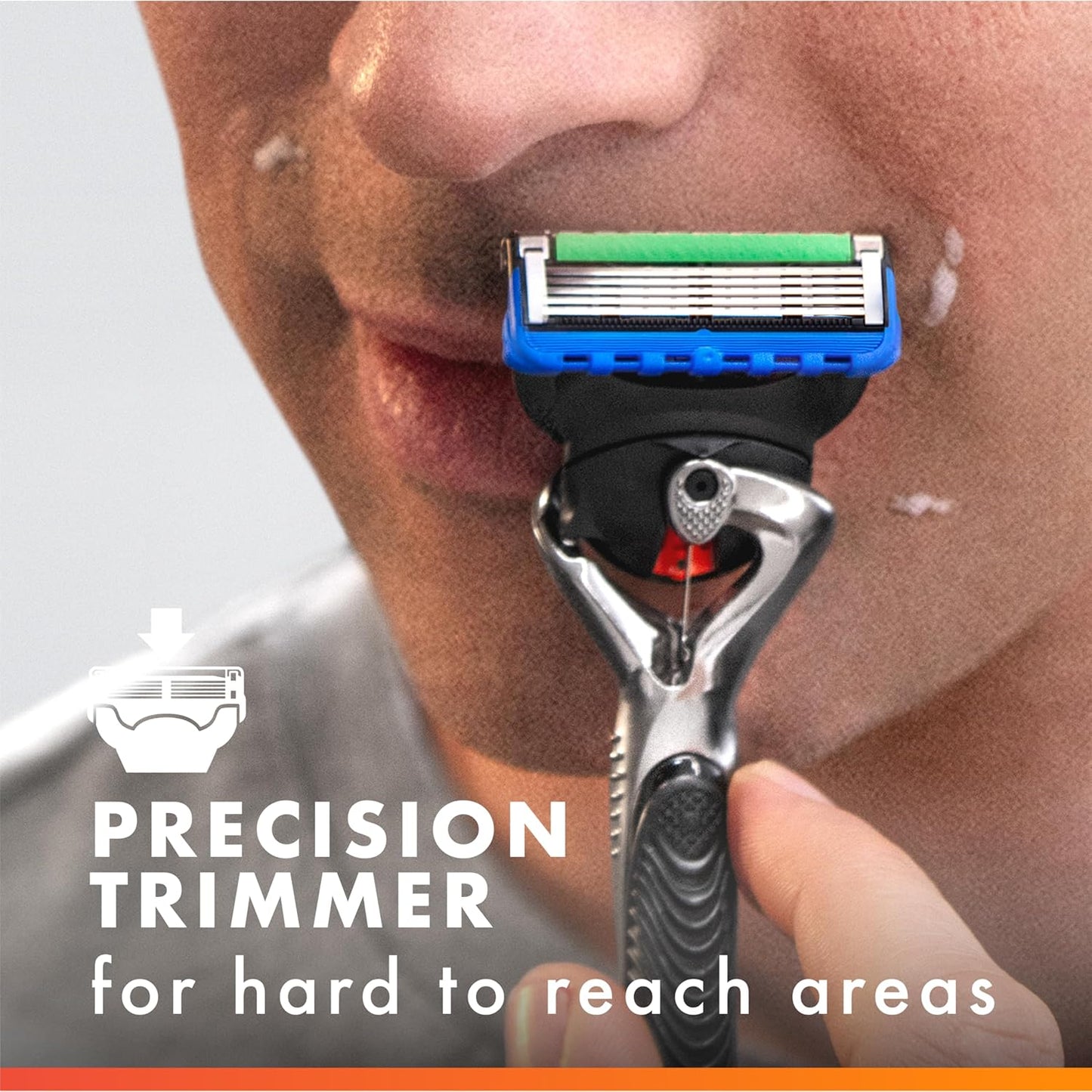 Gillette Fusion ProGlide Razor for Men, Handle + 4 Blade Refills, Plas