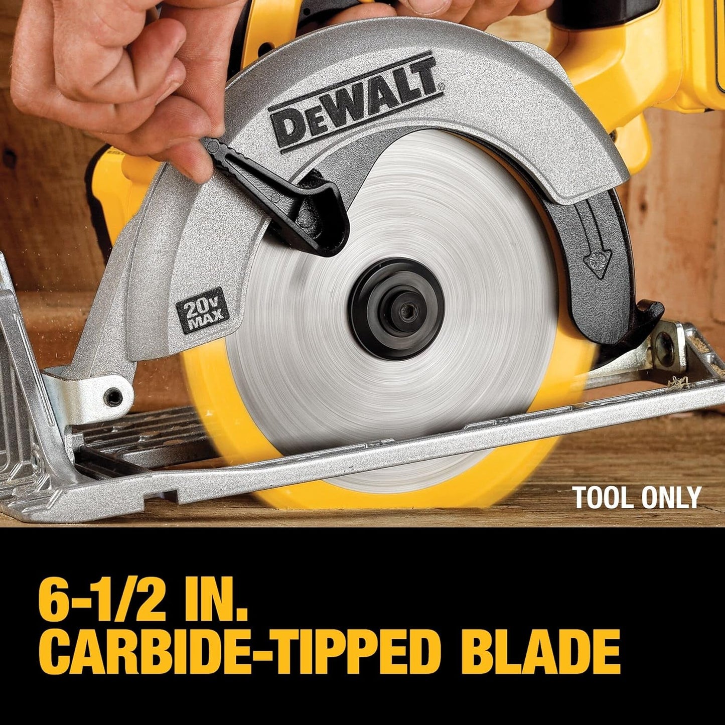 DEWALT 20V MAX Circular Saw, Cordless Sidewinder Style Portable, 6-1/2