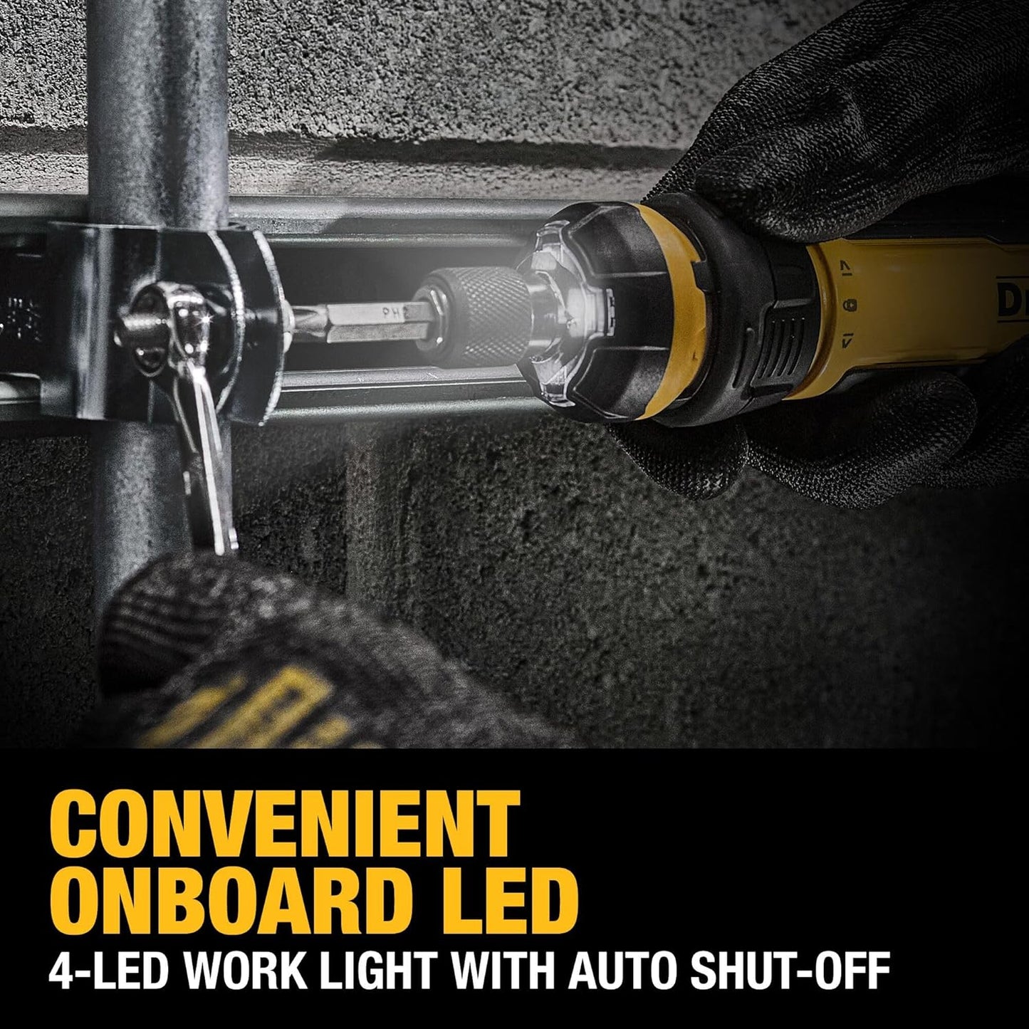 DEWALT Cordless Screwdriver, 4V USB Rechargeable Electric Screwdriver 