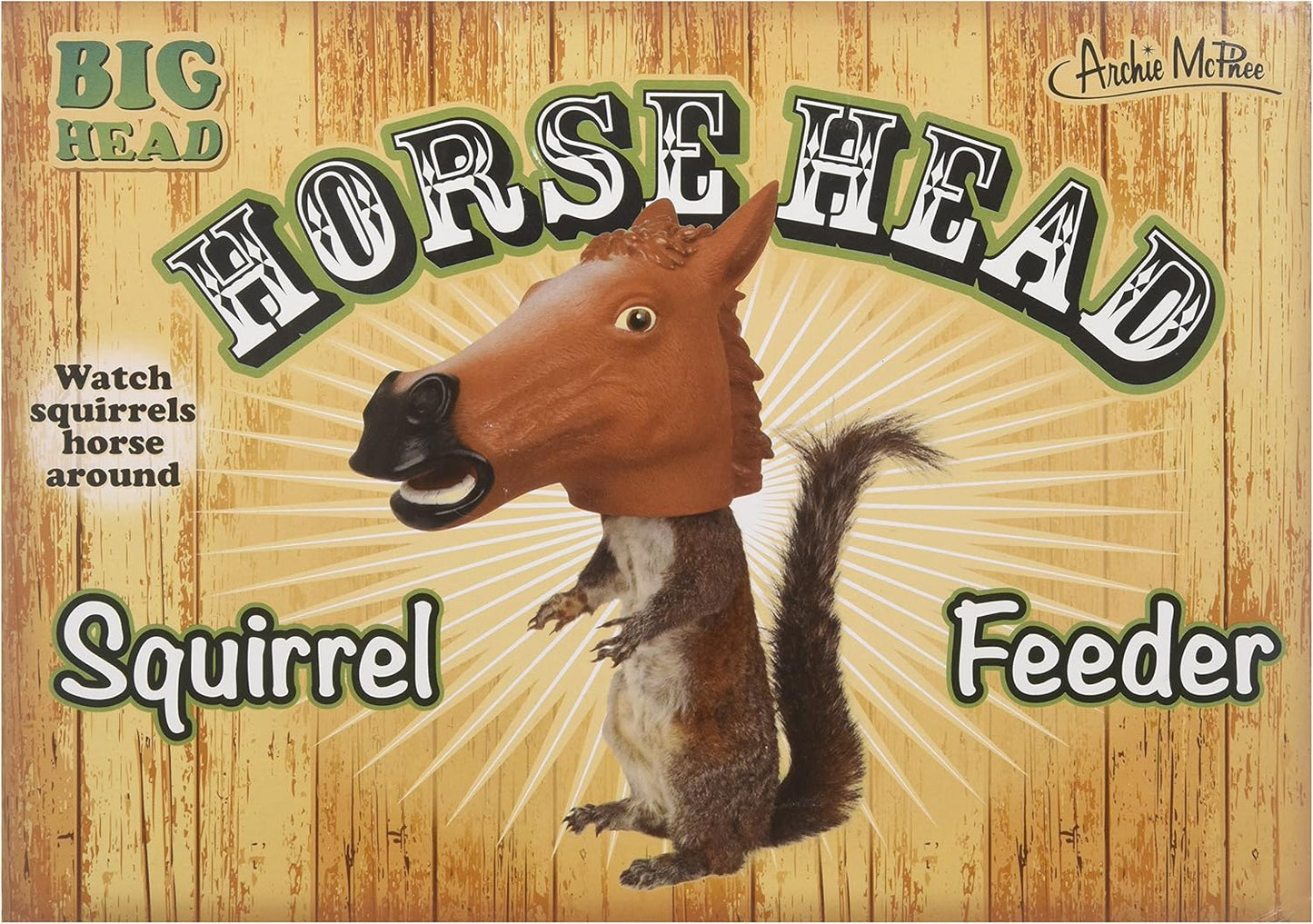 Accoutrements Horse Head Squirrel Feeder