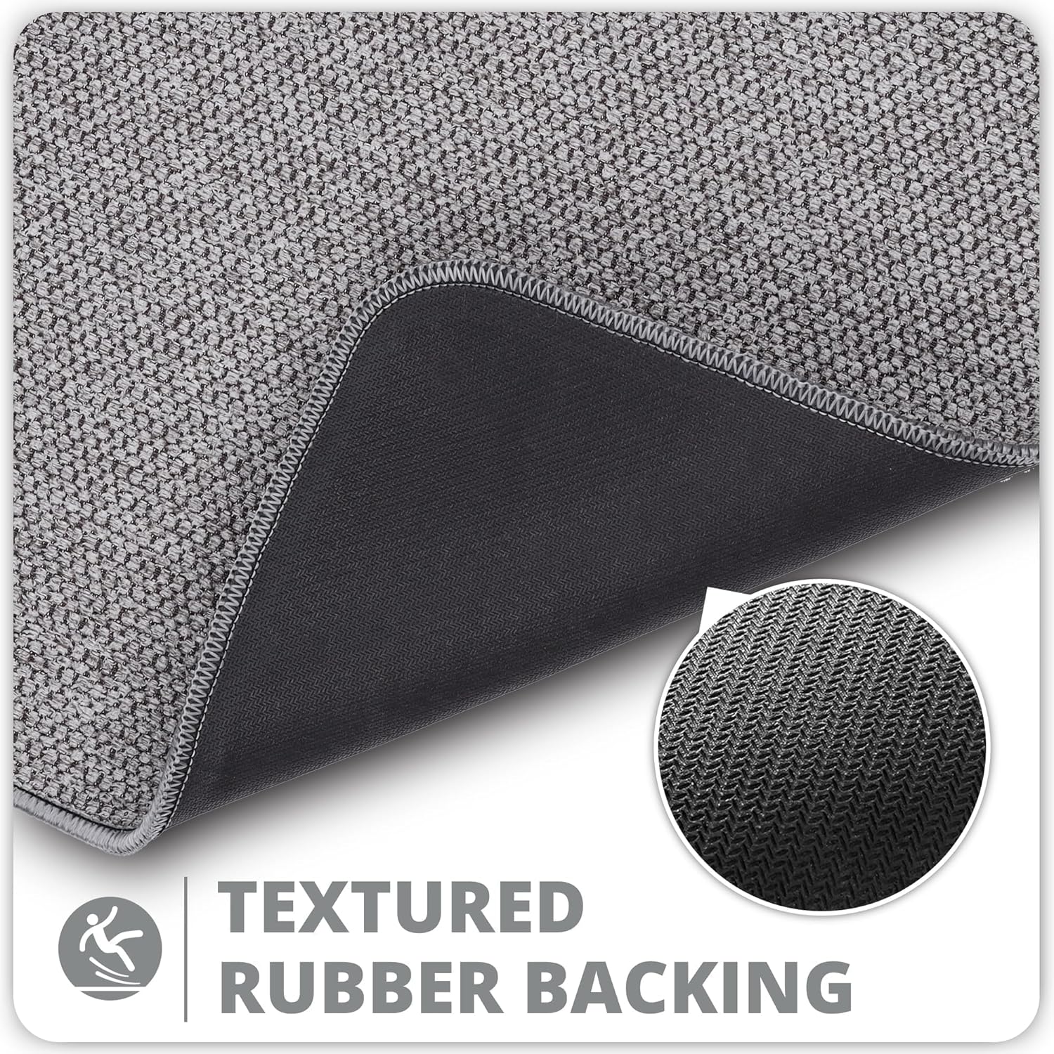 Bath Mat,Ultra Thin Bathroom Rugs,Rubber Bath Mats for Bathroom,No Sli