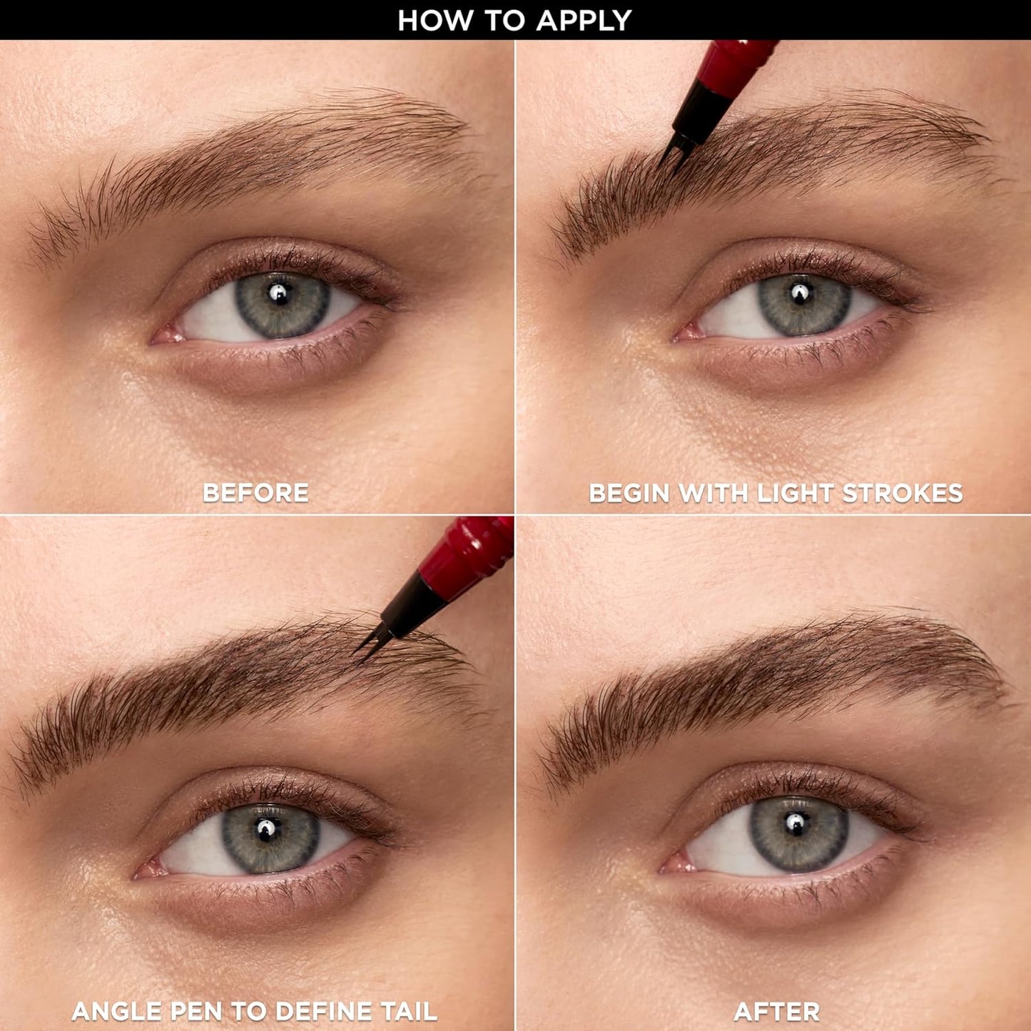 L'Oreal Paris Faux Brow, Hair-Like, Filling Eyebrow Pen with Double-Br