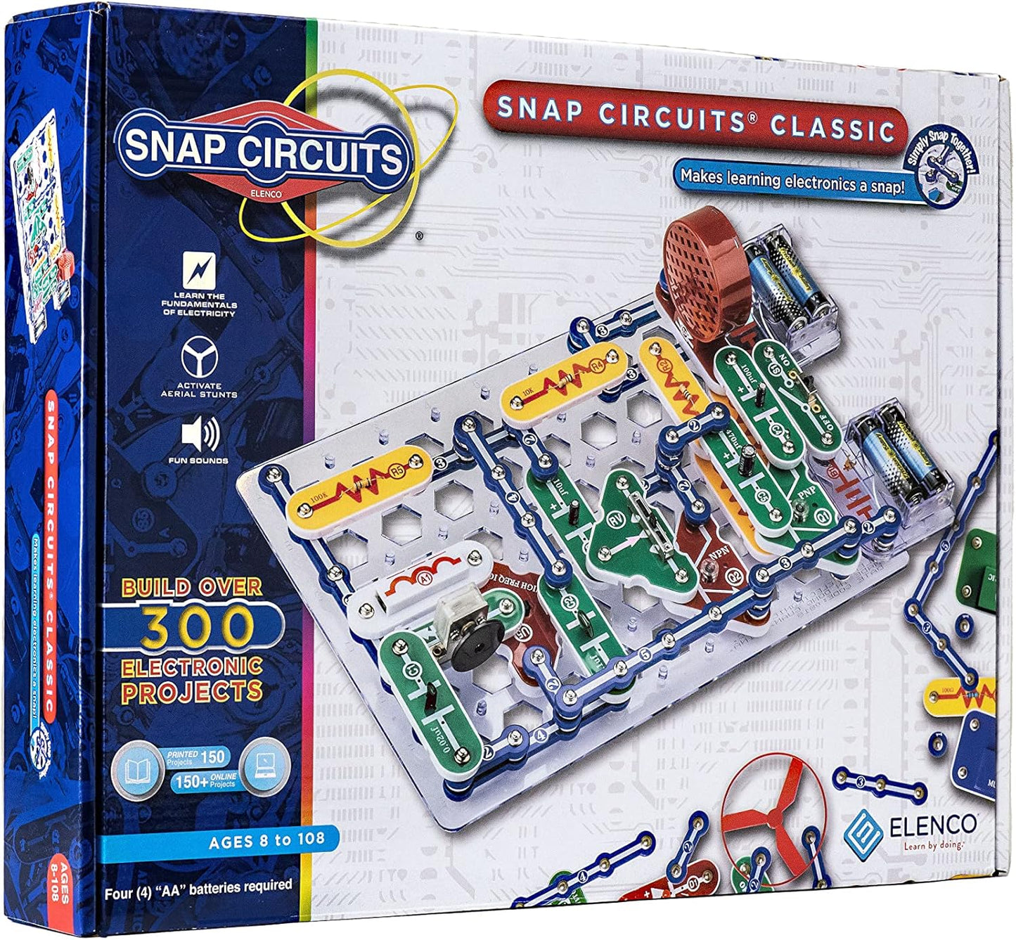 Snap Circuits Classic SC-300 Electronics Exploration Kit | Over 300 Pr
