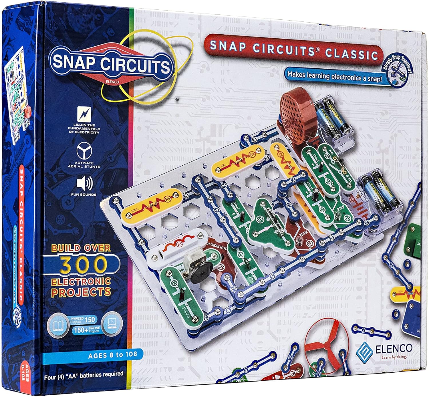 Snap Circuits Classic SC-300 Electronics Exploration Kit | Over 300 Pr
