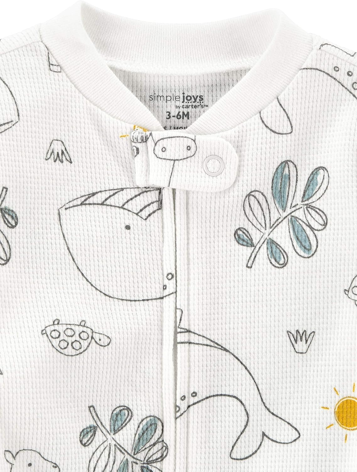 Simple Joys by Carter's unisex-baby 2-way Zip Thermal Footed Sleep and