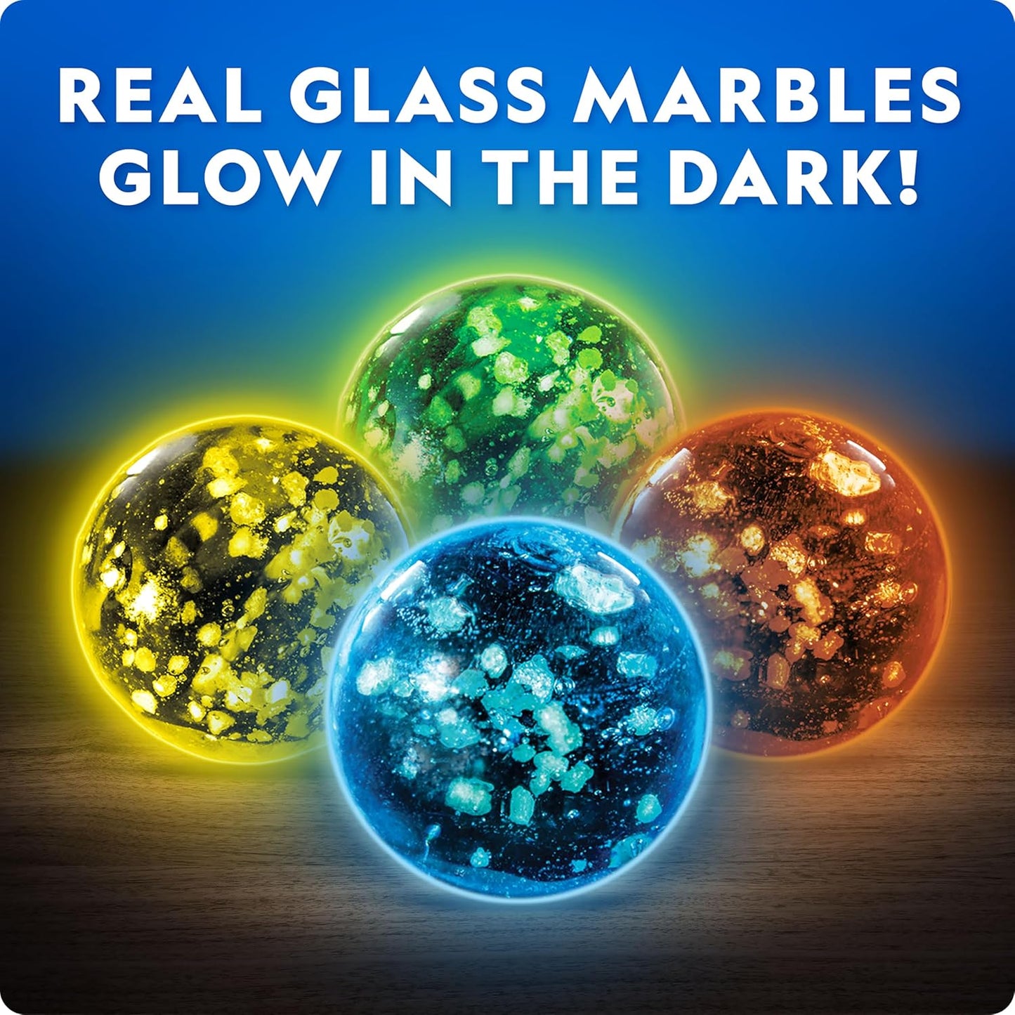 NATIONAL GEOGRAPHIC Glowing Marble Run – Construction Set with 15 Glow