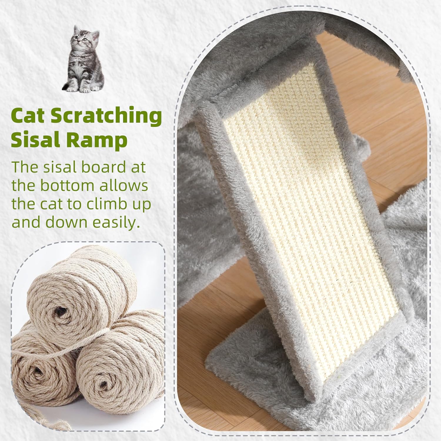 Cat Tree for Indoor Cats, Cat Tower with Scratching Post for Small Cat