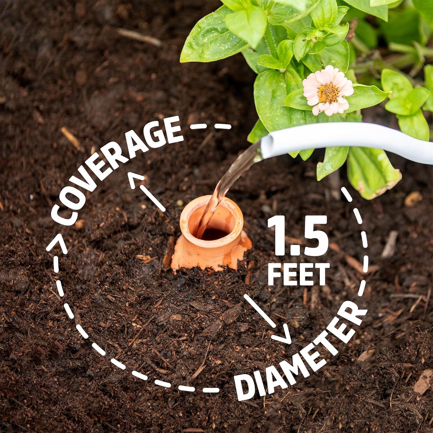 Back to the Roots Self-Watering Terracotta Olla Pot (Pack of 3), 700mL