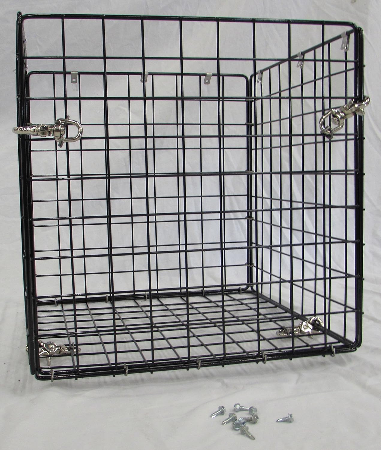 Deer Feeder Varmint Guard - Squirrel & Deer - Wildlife Feeder Protective Cage - Black Steel Bolt-On Feeder Guard