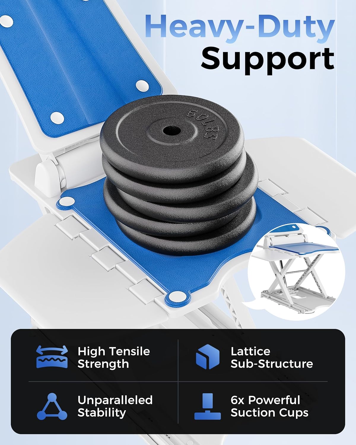 Electric Chair Lift - Floor Lift for Elderly Falls, Support Up to 308 