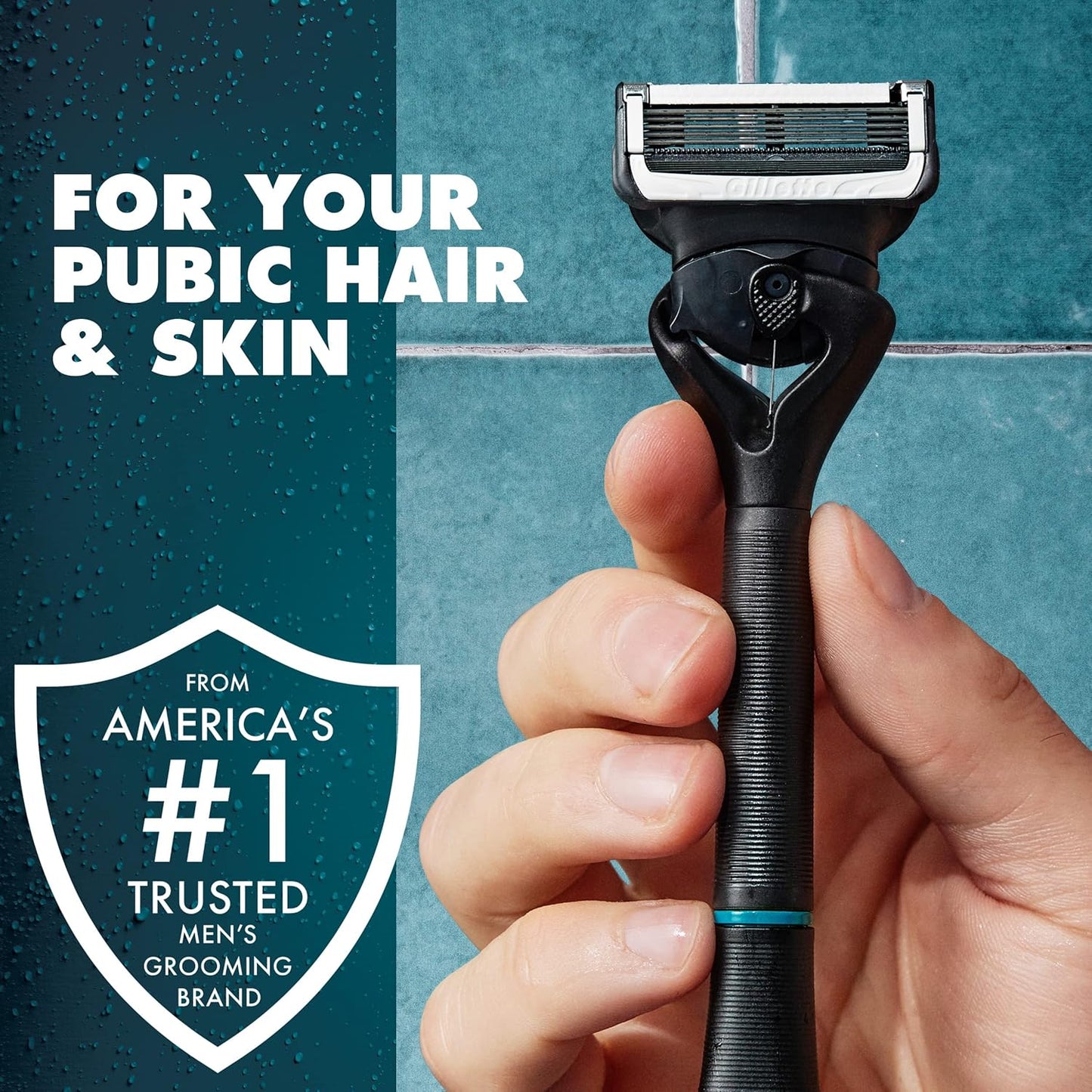 Gillette Intimate Razor for Men, Men’s Pubic Razors for Manscaping, Ge