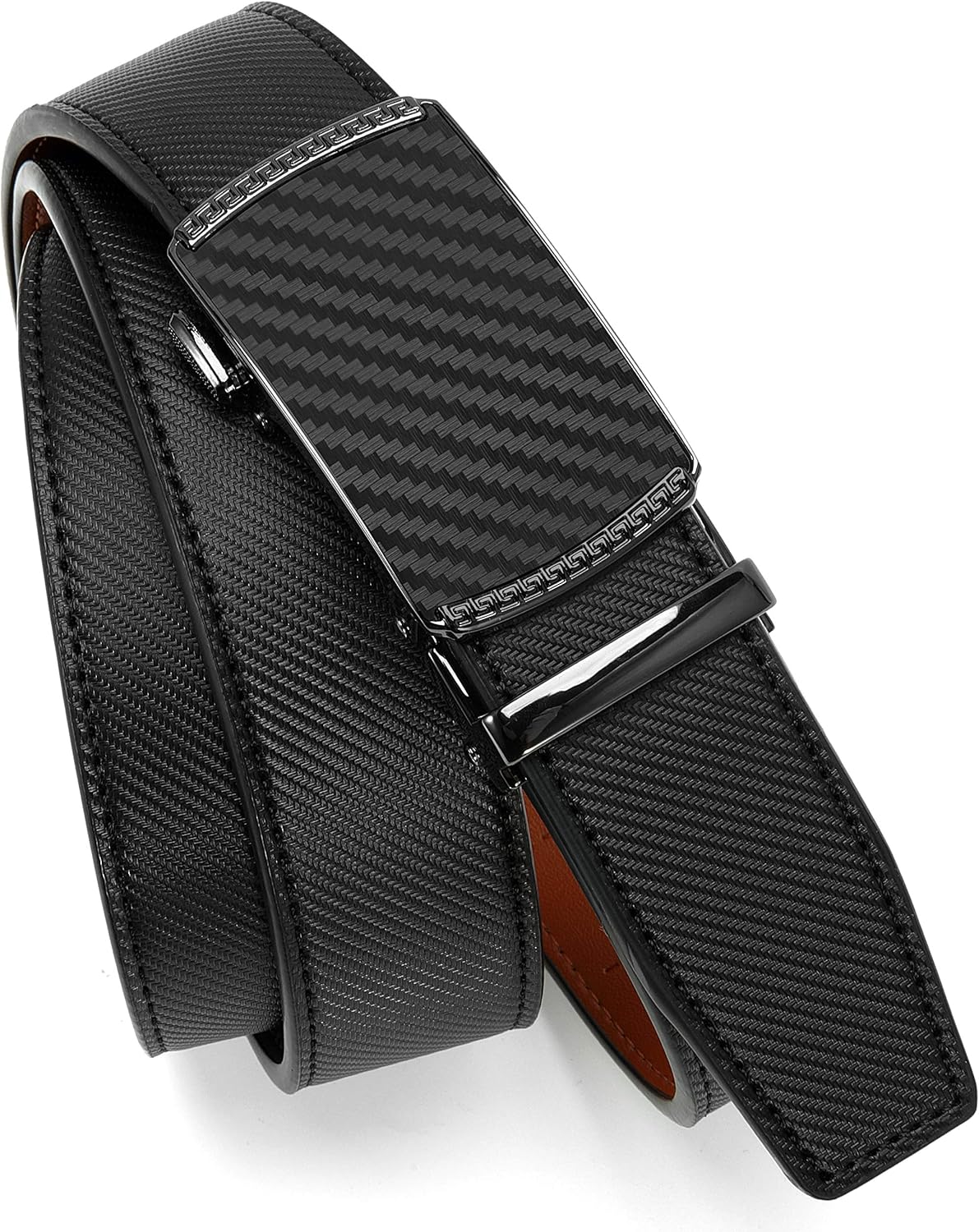 CHAOREN Mens Belt Leather Ratchet Belt - Customizable Fit, Effortless 