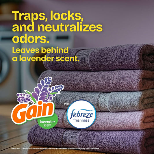 Glad ForceFlex Tall Kitchen Trash Bags, 13 Gallon, Gain Lavender, 80 Count (Package May Vary)