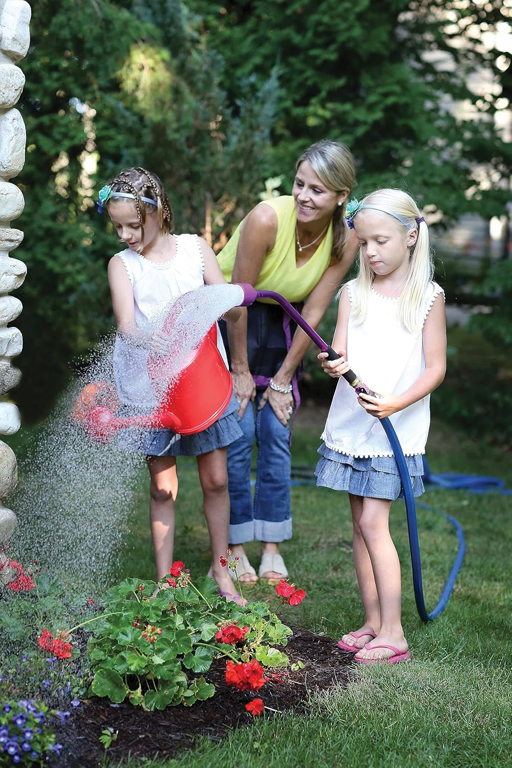 Dramm ColorStorm Premium Rubber Garden Hose – 50 ft Heavy Duty 5/8" Water Hose – Kink Resistant, Crush-Proof Nickel-Plated Couplings – Made in USA - Berry