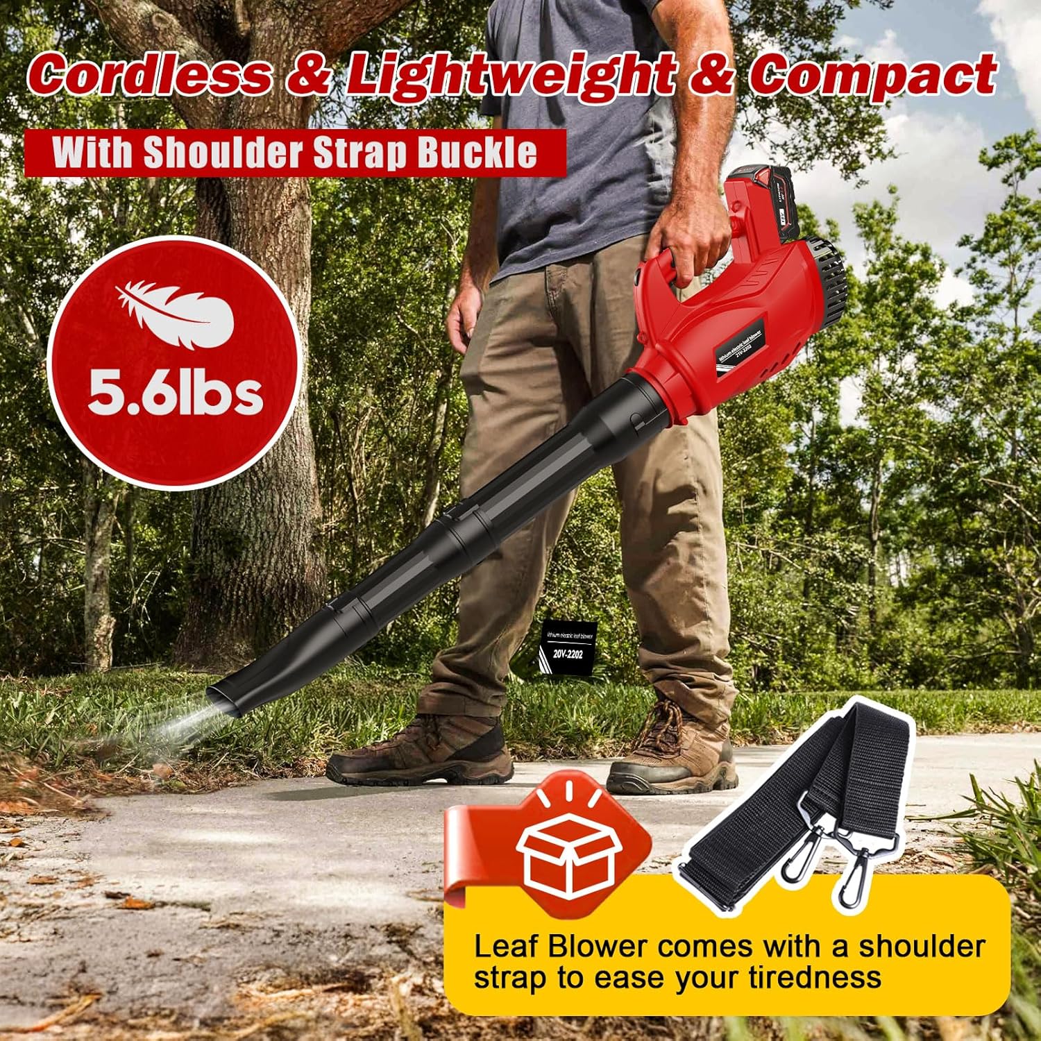 Leaf Blower Cordless for Milwaukee M18 Battery Powered(No Battery) wit