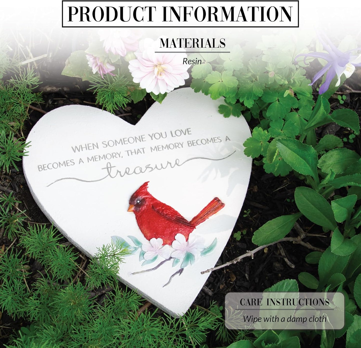 Pavilion - Memorial Garden Stone Bereavement in Memory Memorial Loss of Loved One Gift Calling Hours Funeral Present (Treasure)