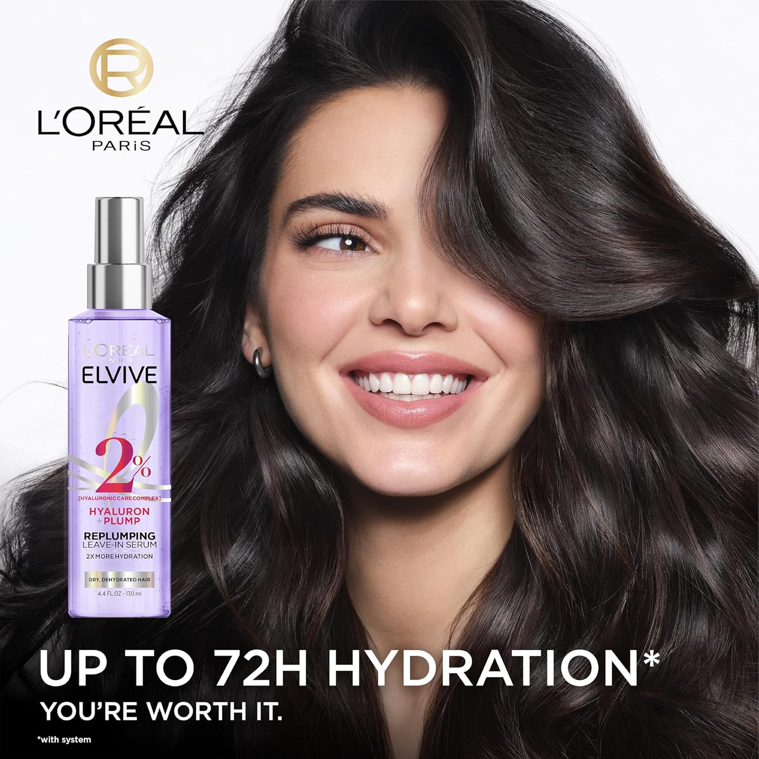 L'Oreal Paris Elvive Hyaluron Plump Moisture Plump Hair Serum for Dehy