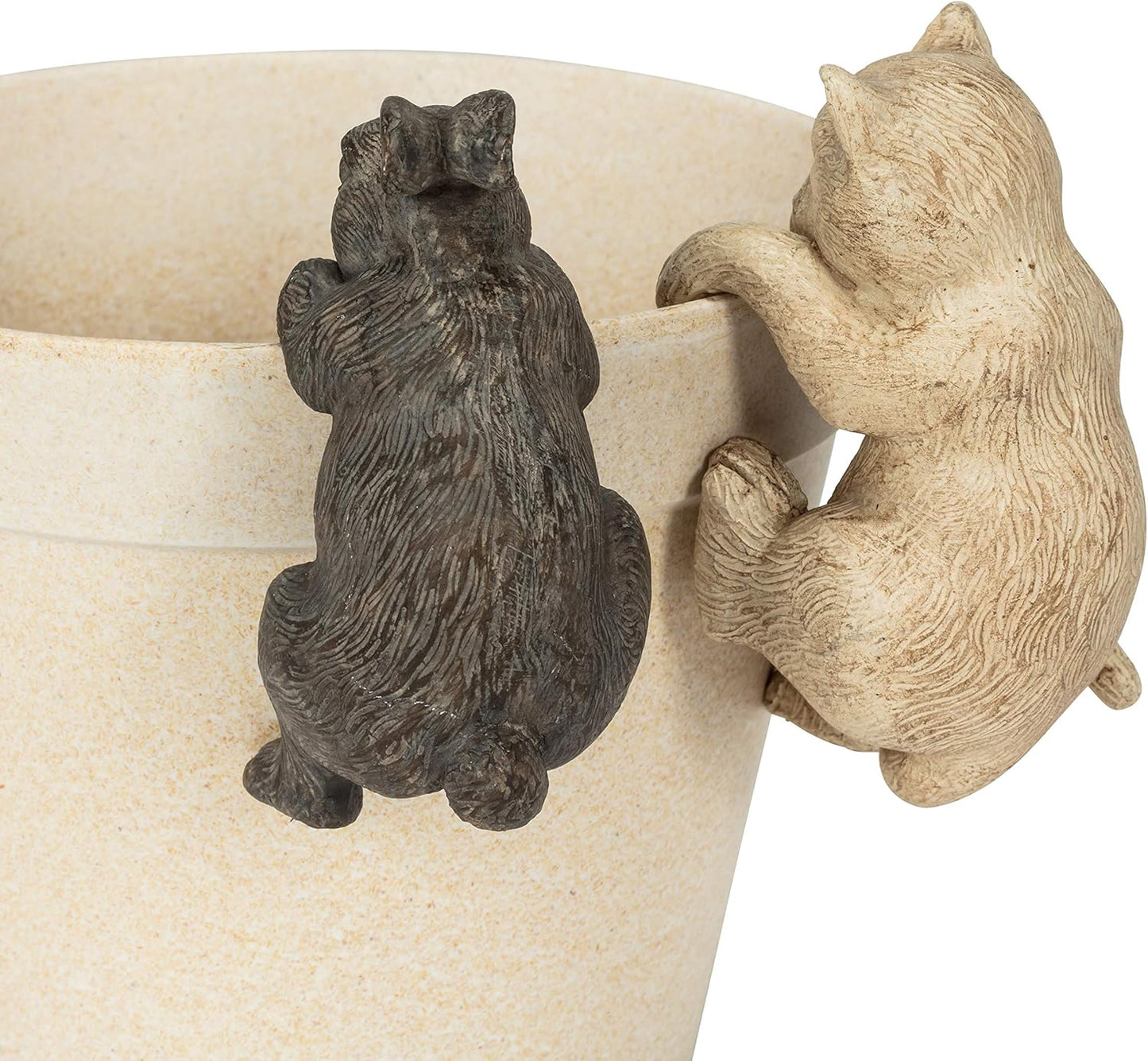 Abbott Collection 27-PEEK-450 Hanging Cat-Antq Wht-4" H, 4 inches H, Antique White