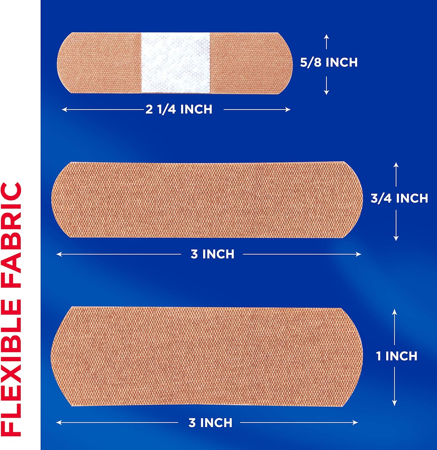 BAND-AID Brand Flexible Fabric Adhesive Bandages with Memory-Weave Fab