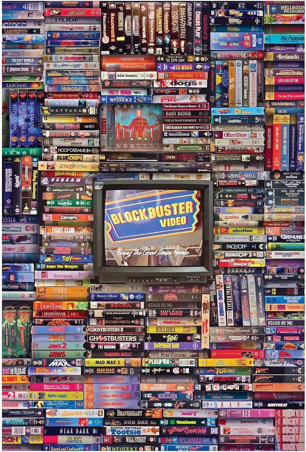 Blockbuster Era 1000-Piece Jigsaw Puzzle, Brain Teaser for Kids and Ad