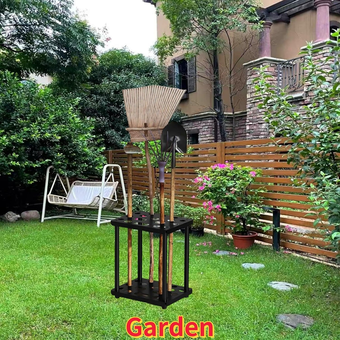 Garden Tool Organizer for suncast shed accessories,Garage Tool Tower Rack,Heavy Duty Garage Tool Storage,for Garden,Yard,Shed,Easy Assembly (Classic)