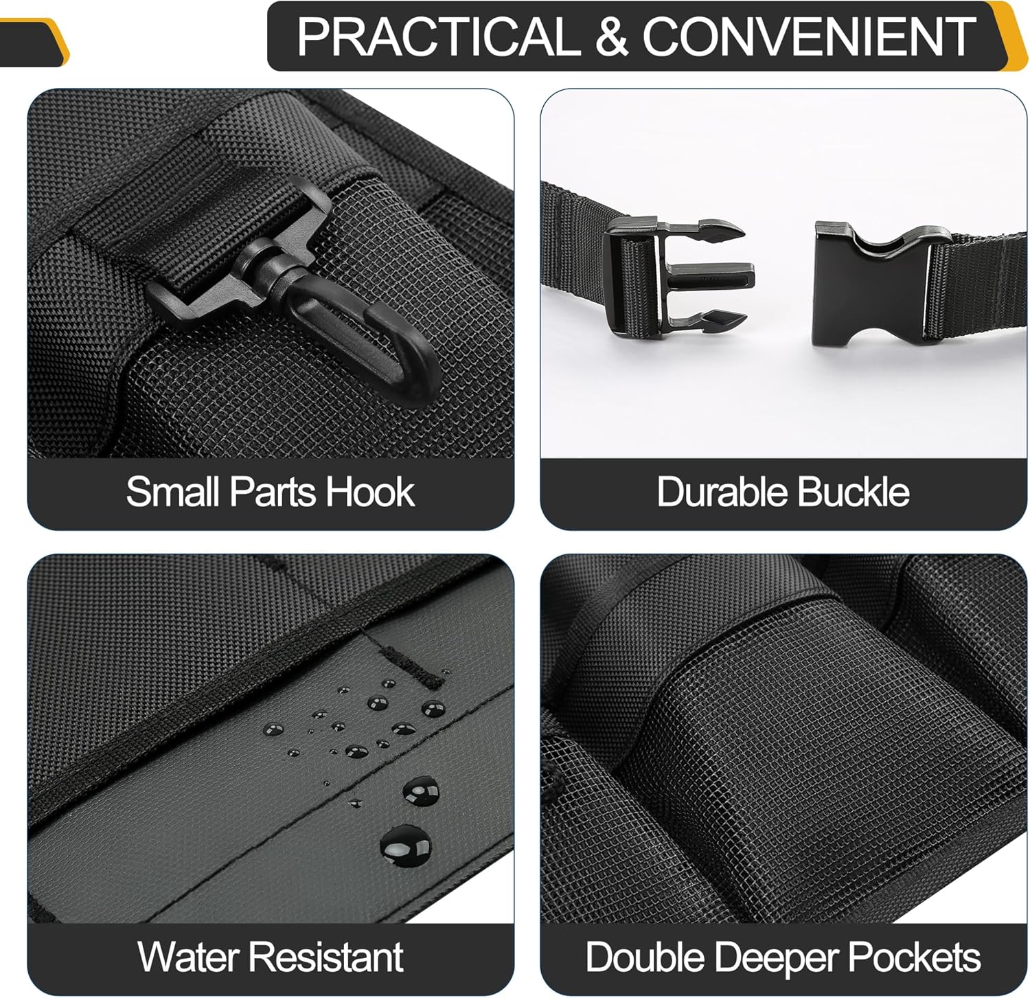 Garden Apron for Women, Adjustable Tool Belt with 8 Pockets - Heavy Du