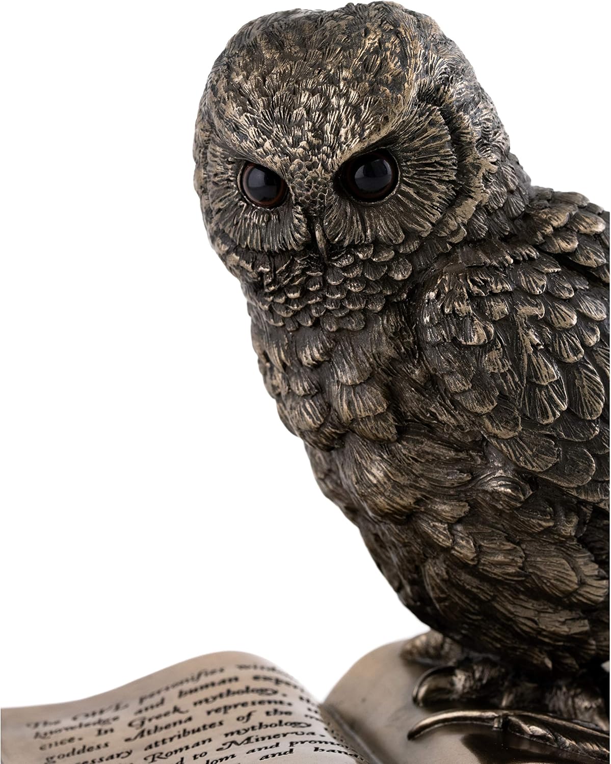Top Collection Owl on Book Statue - Great Horned Owl Sculpture in Prem