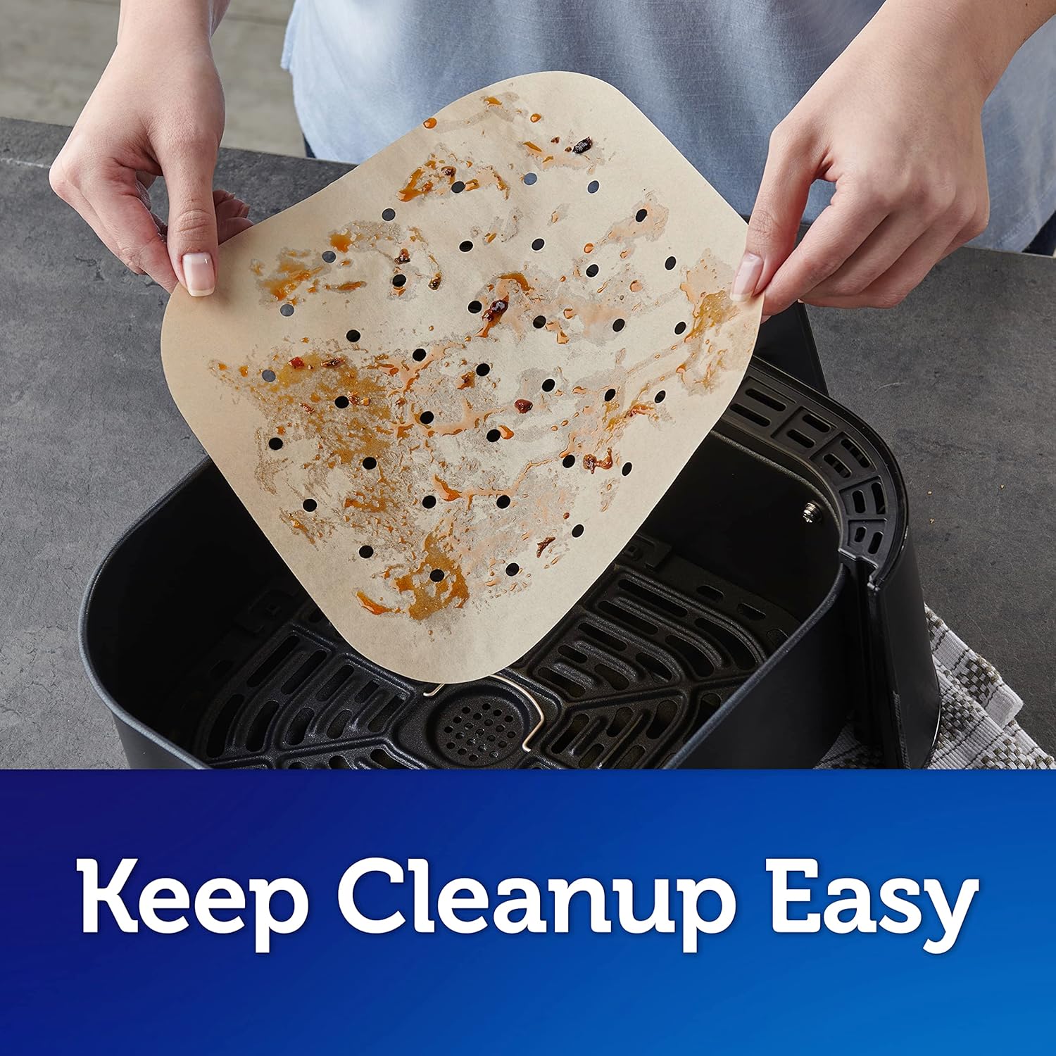 Reynolds Kitchens Air Fryer Liners Disposable, Unbleached Parchment Pa