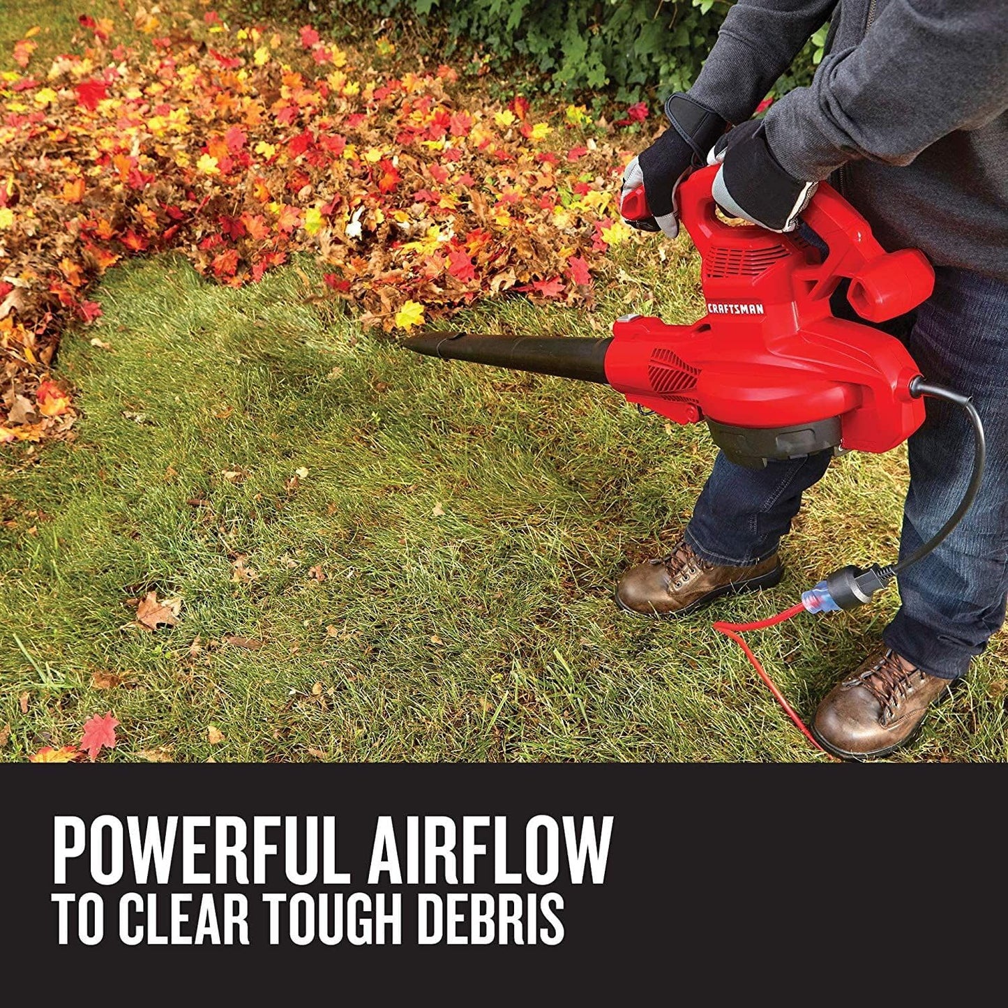 CRAFTSMAN Leaf Blower, Leaf Vacuum and Mulcher, 3-in-1 Backpack Blower