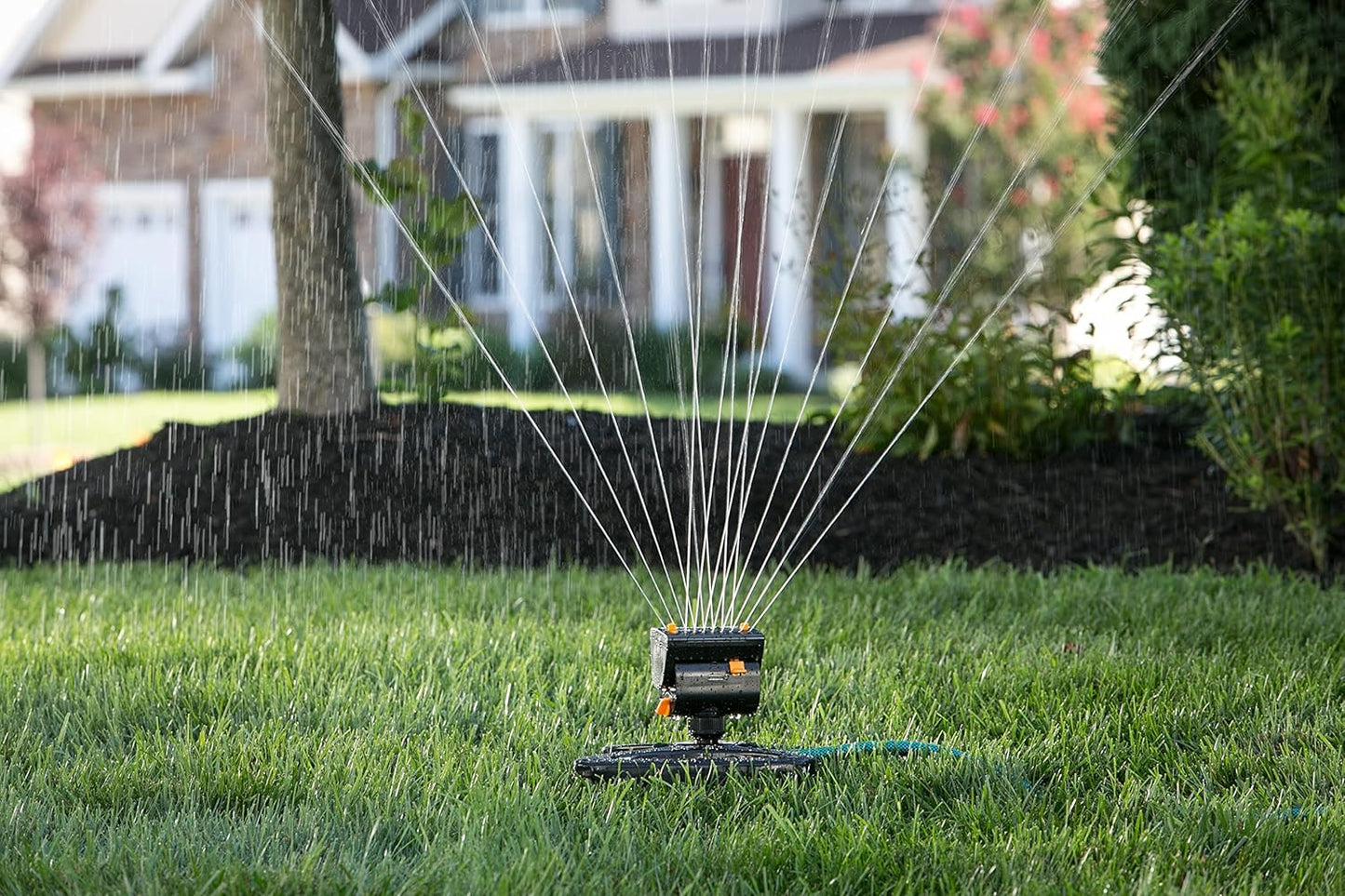 Melnor 65131AMZ MiniMax Turbo Oscillator Sprinkler, 4000 sq. ft., 4-Wa
