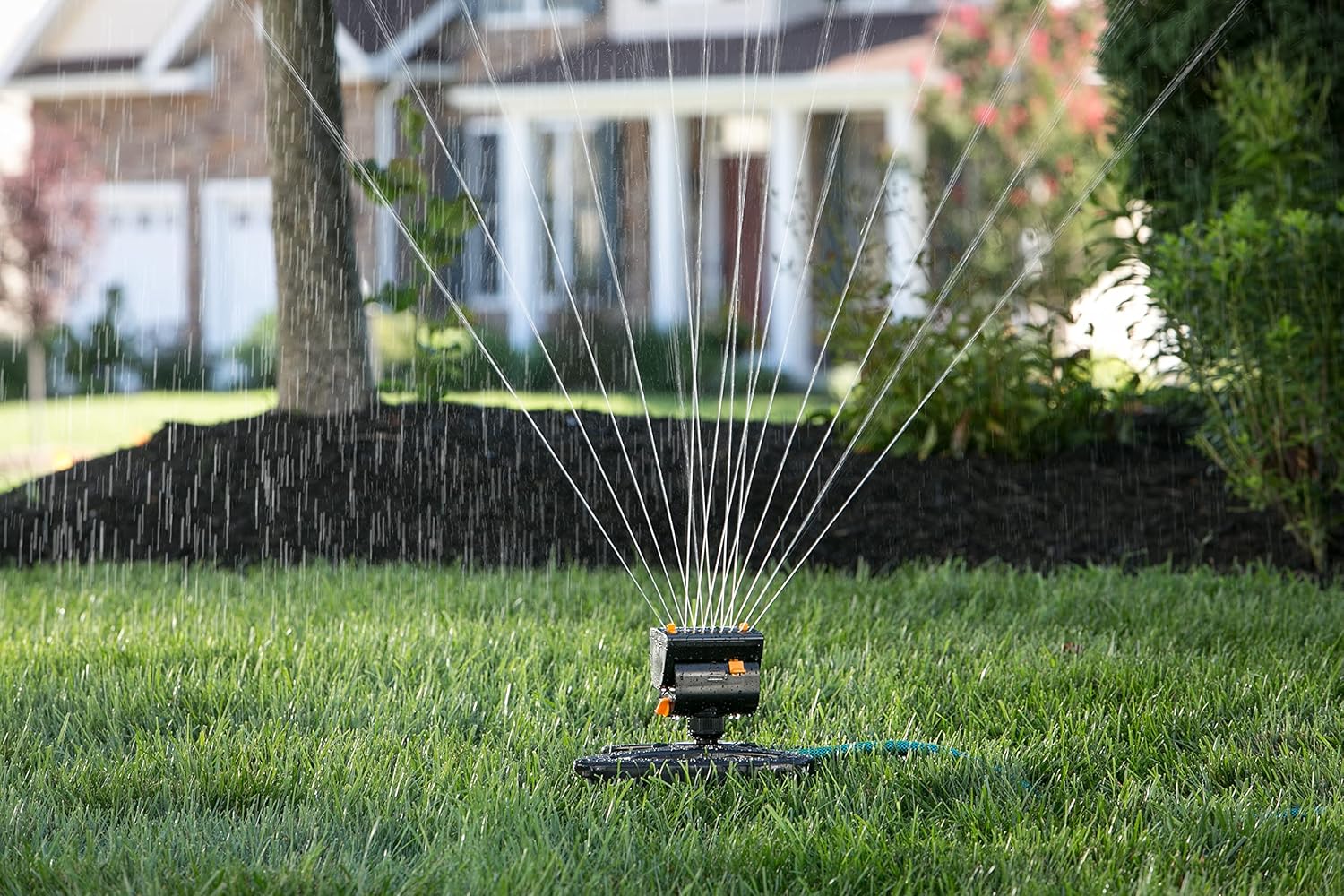 Melnor 65131AMZ MiniMax Turbo Oscillator Sprinkler, 4000 sq. ft., 4-Wa