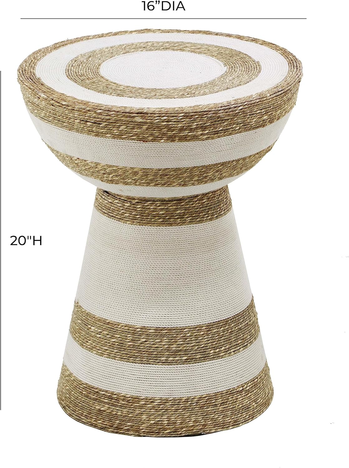 Tov Furniture Wren Striped Side Table