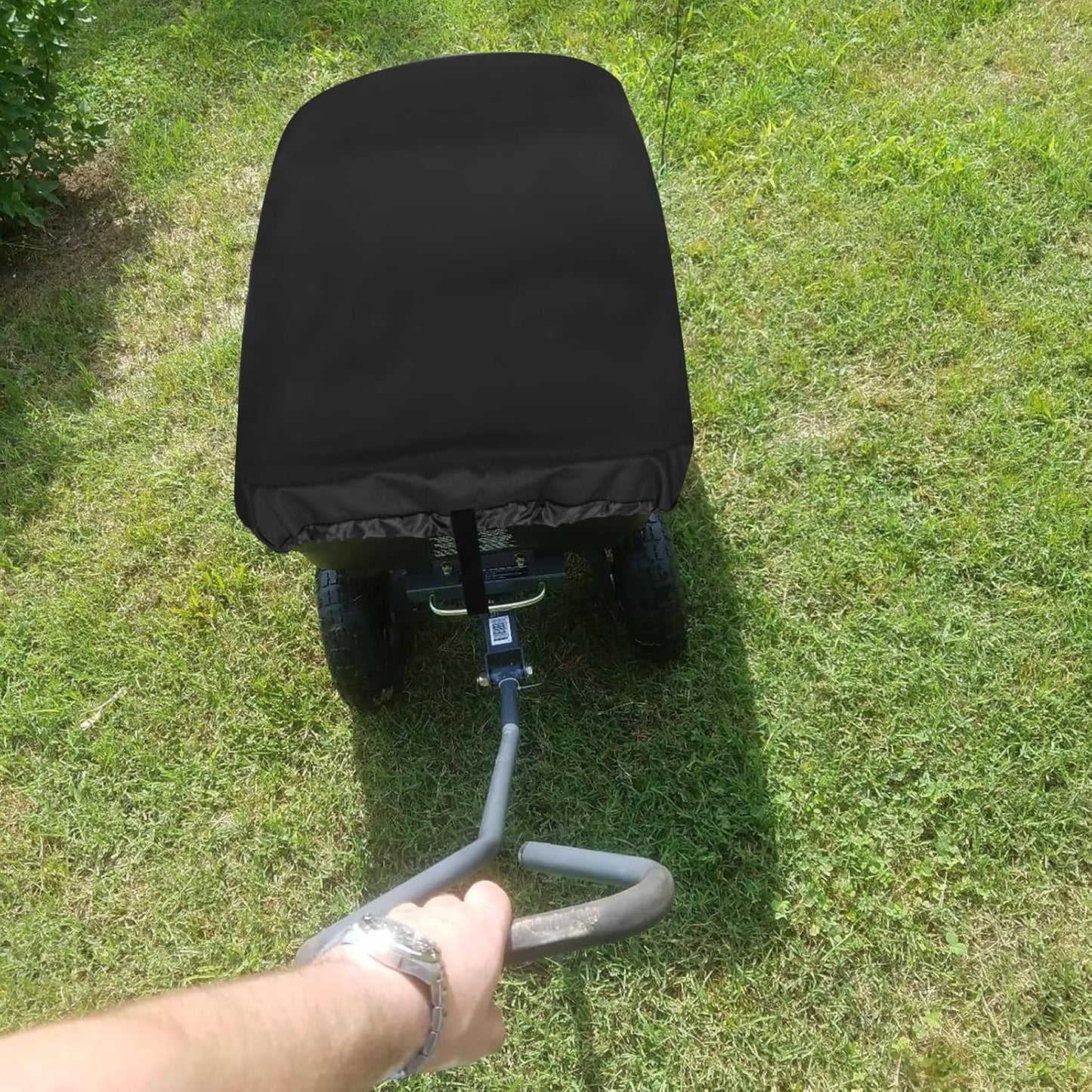 Collapsible Wagon Cover for Gorilla Carts Poly Garden Dump Cart, Outdoor Garden Wagon Cart Cover, Waterproof Dustproof UV Resistant Wagon Rain Covers Perfect for Lawn, Barn and Farm
