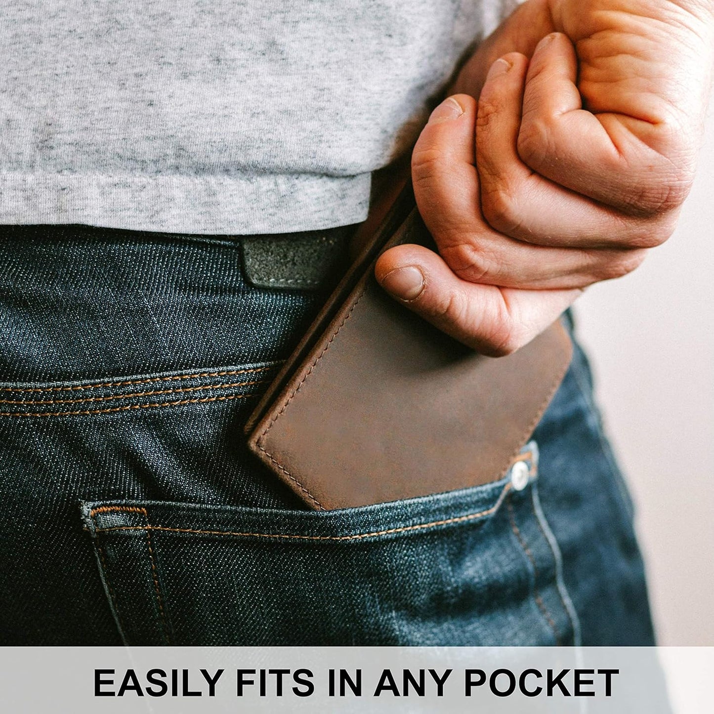 Top Grain Leather Wallet for Men | RFID Blocking | Extra Capacity Bifo