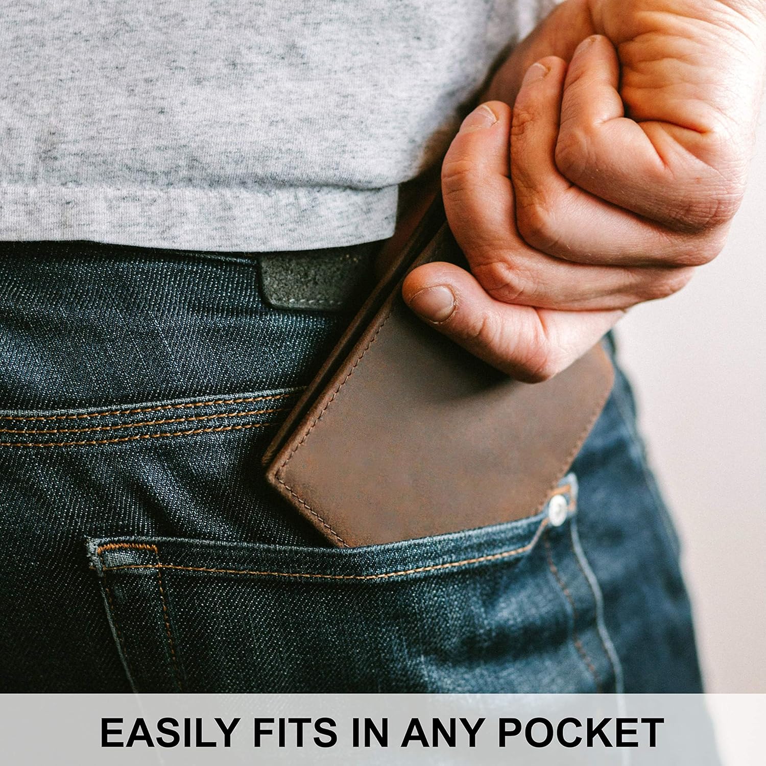Top Grain Leather Wallet for Men | RFID Blocking | Extra Capacity Bifo