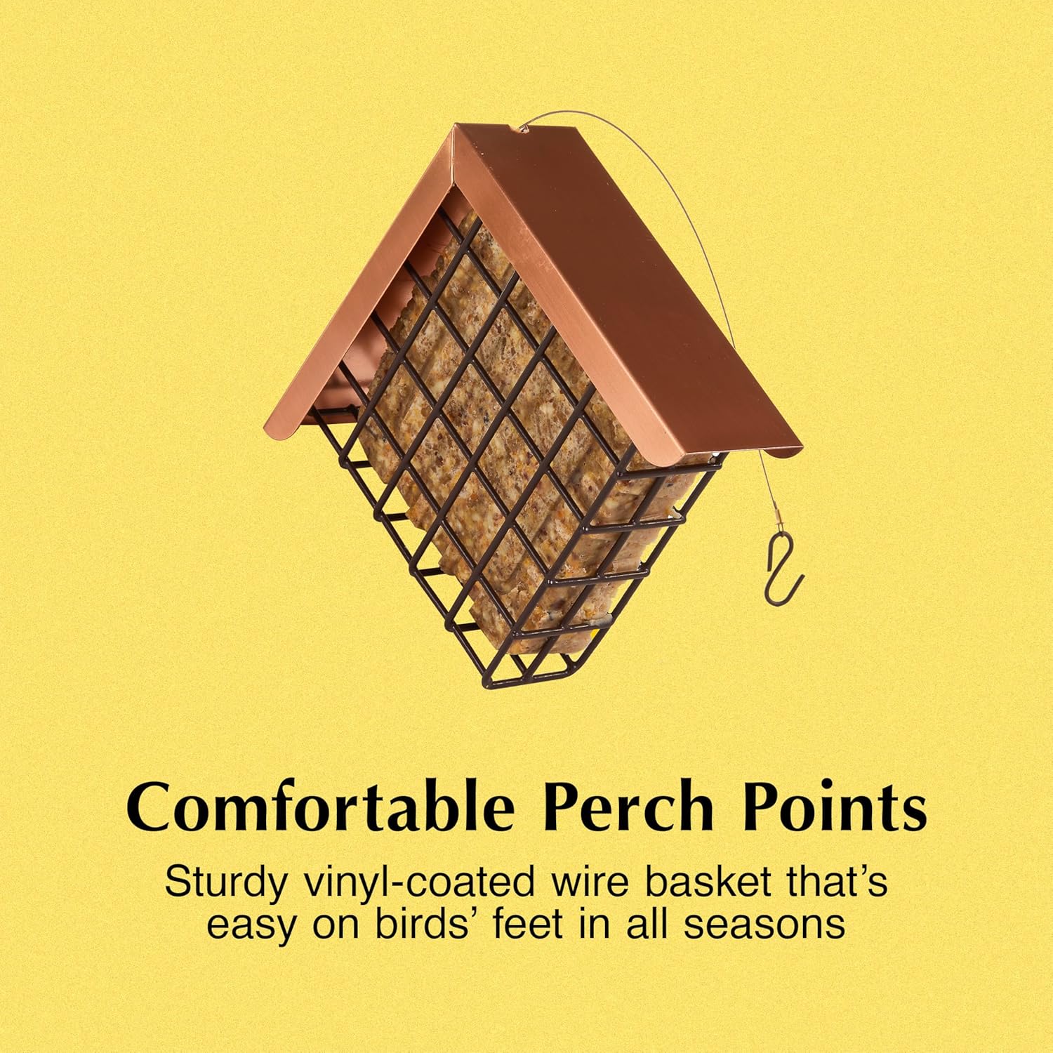 C&S Hanging Suet Basket w/Roof 14.4 Ounces