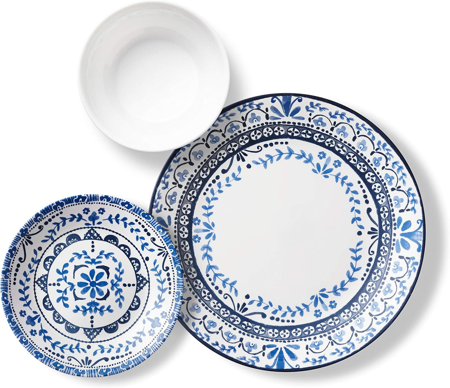 Corelle Vitrelle 18-Piece Service for 6 Dinnerware Set, Triple Layer G