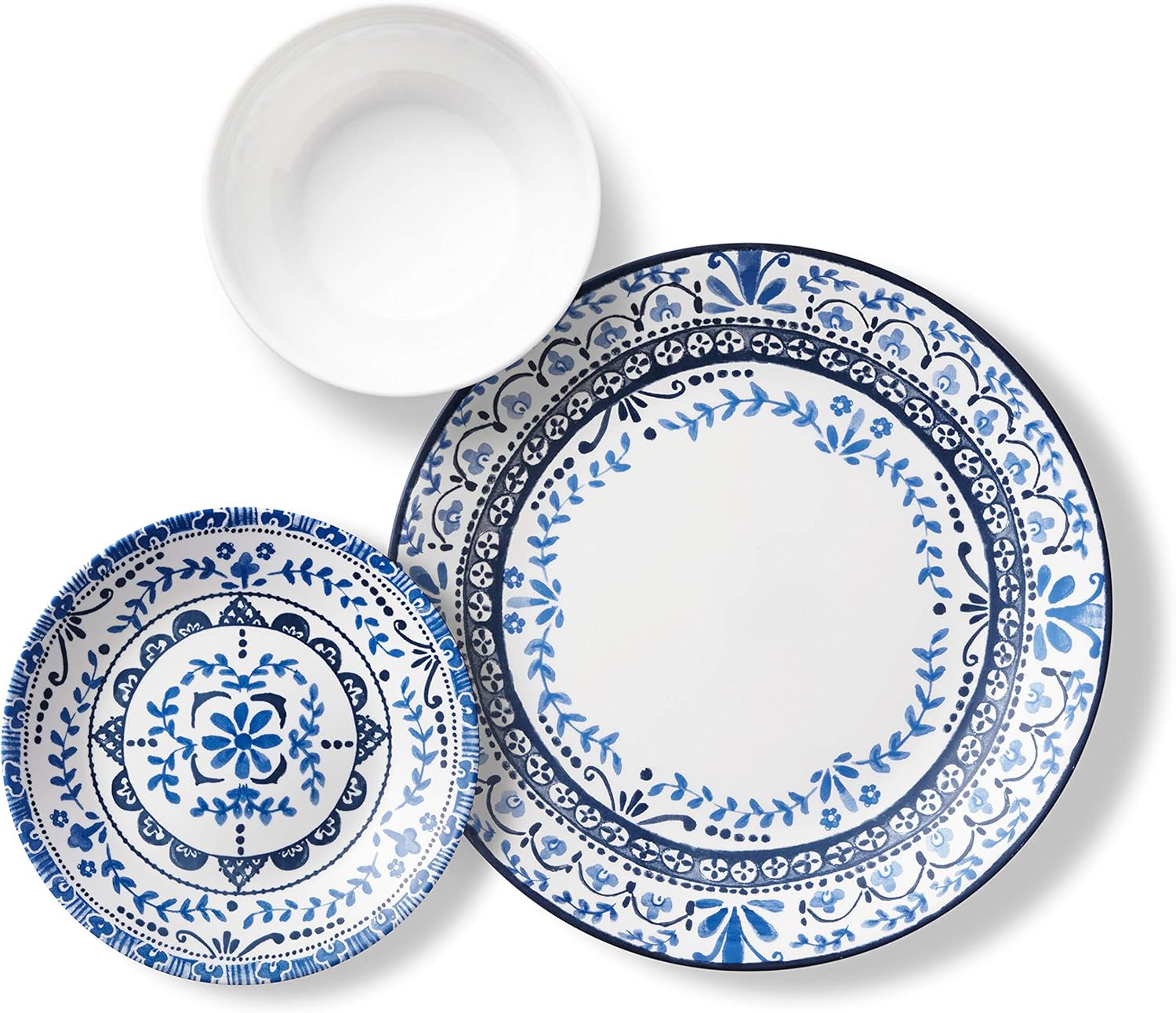 Corelle Vitrelle 18-Piece Service for 6 Dinnerware Set, Triple Layer G