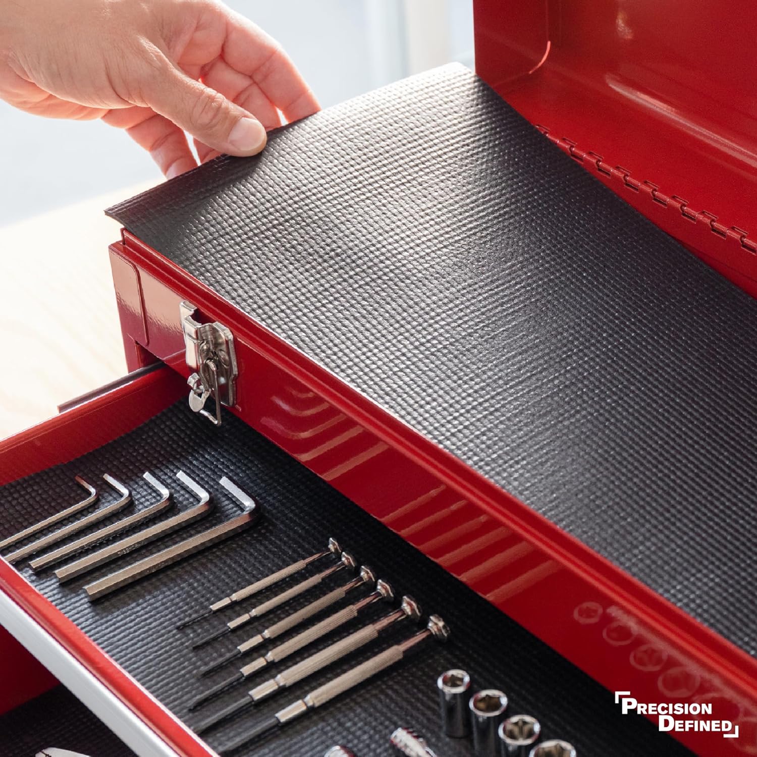 Precision Defined Professional Grade Tool Box Liner, Black | Tool Box 