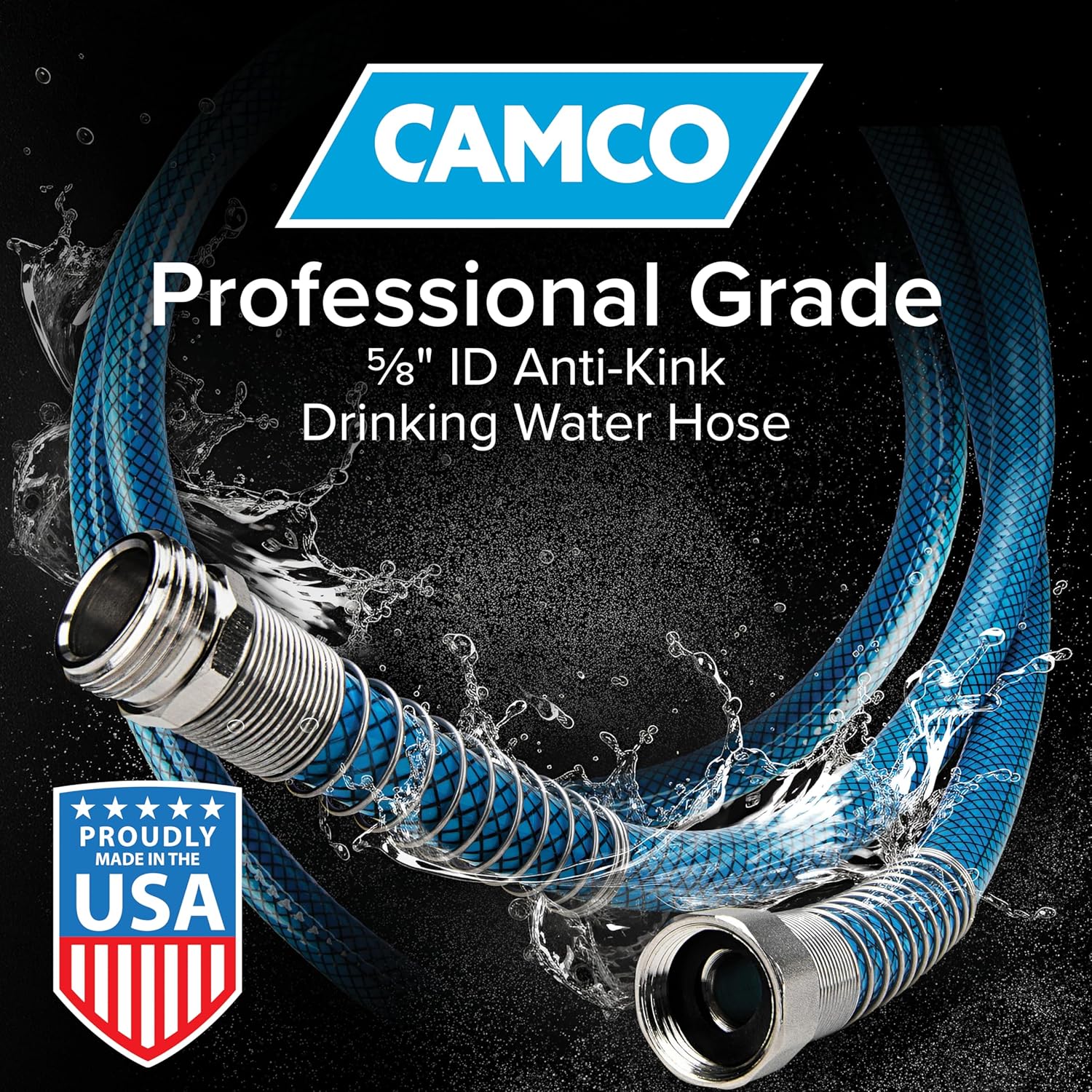 Camco TastePURE 35-Foot Premium Camper/RV Drinking Water Hose - Featur