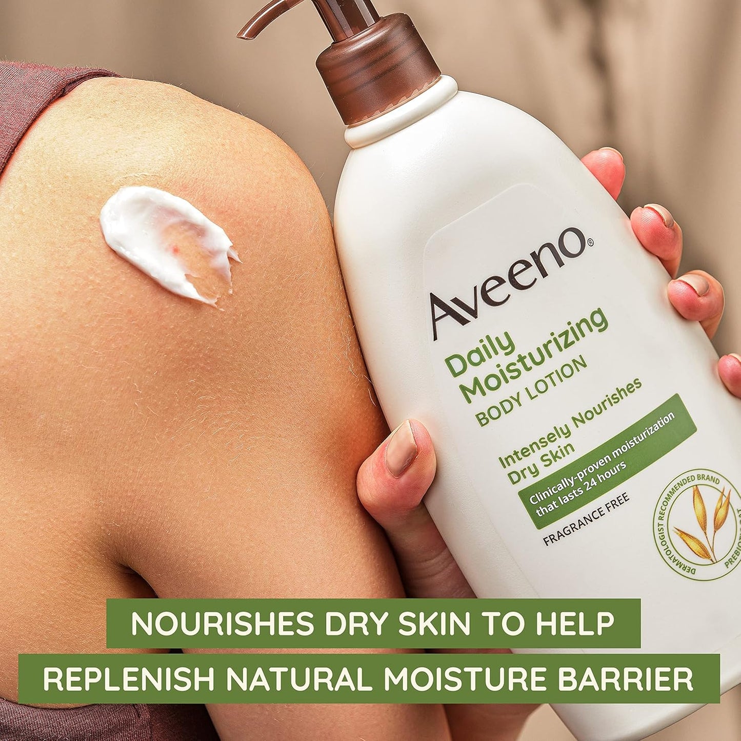 Aveeno Daily Moisturizing Body Lotion, Body Lotion for Dry Skin with P
