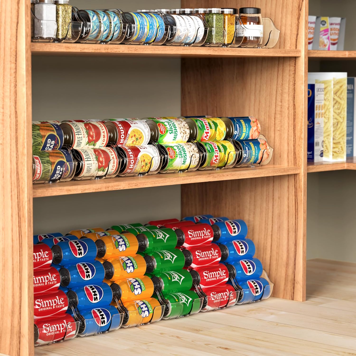 Simple Houseware Soda Can Organizer and Dispenser for Refrigerator / P