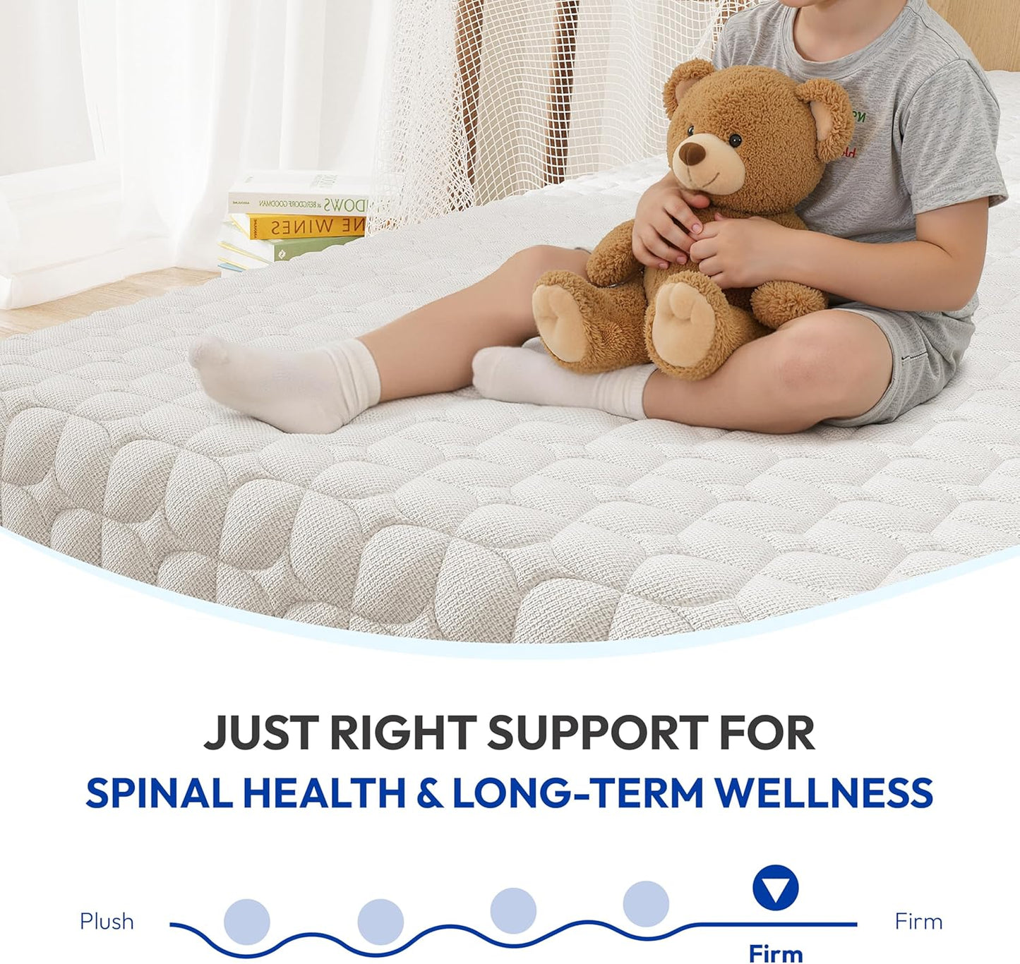 6 Inch Twin Size Mattress, Firm Gel Memory Foam Twin Mattress in a Box, Firm Back Support for Pressure Relief & Spinal Alignment, CertiPUR-US Certified, Fiberglass-Free