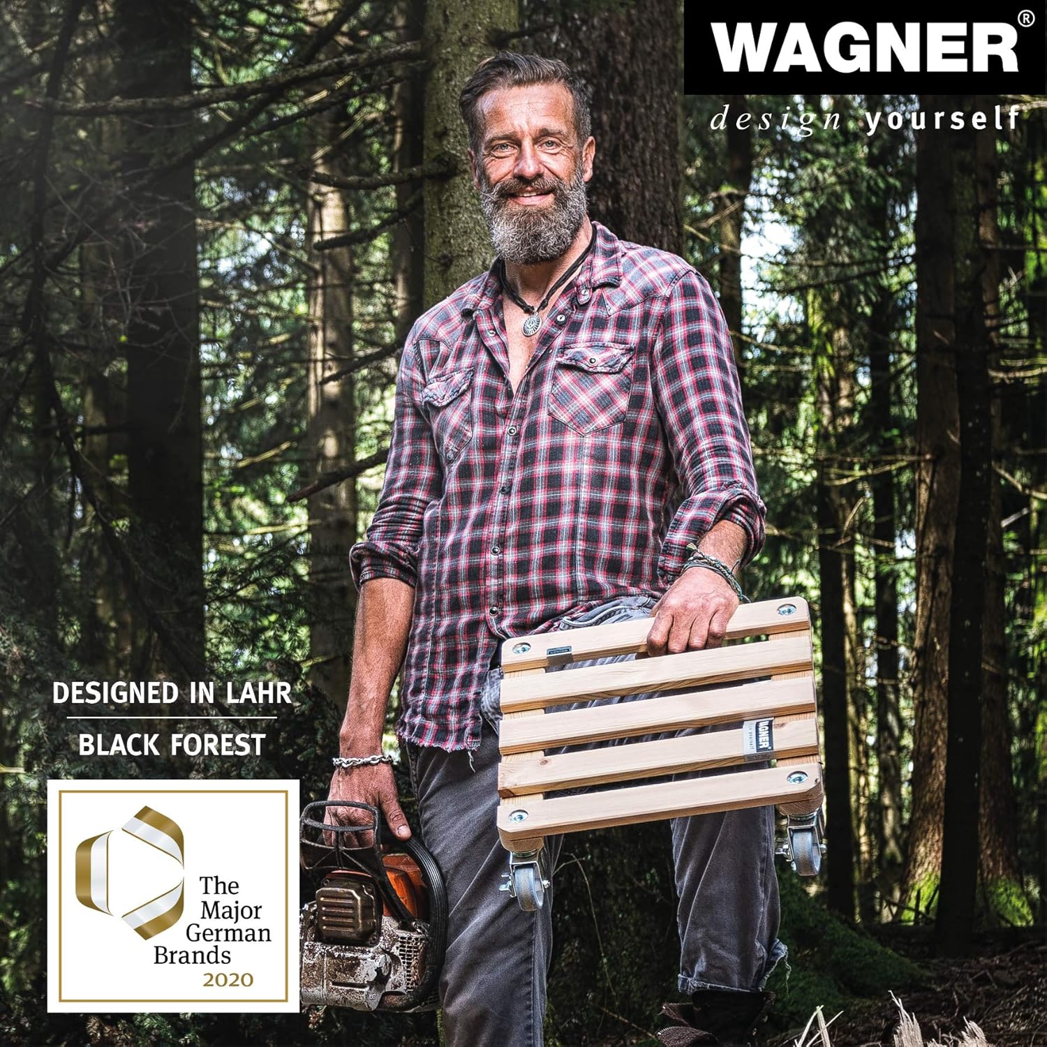 Wagner System 20083501 Multi-Roller Nature Gardening Wagon, Oiled