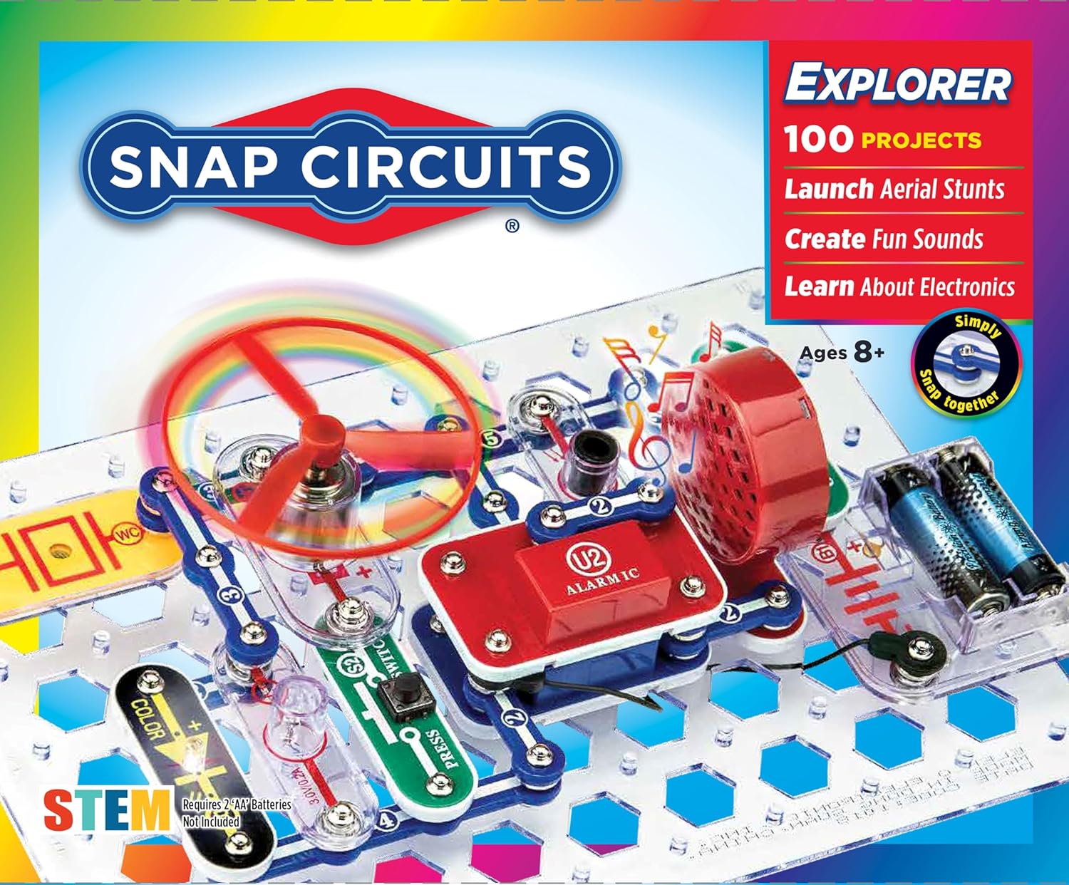 Snap Circuits Jr. SC-100 Electronics Exploration Kit, Over 100 Project