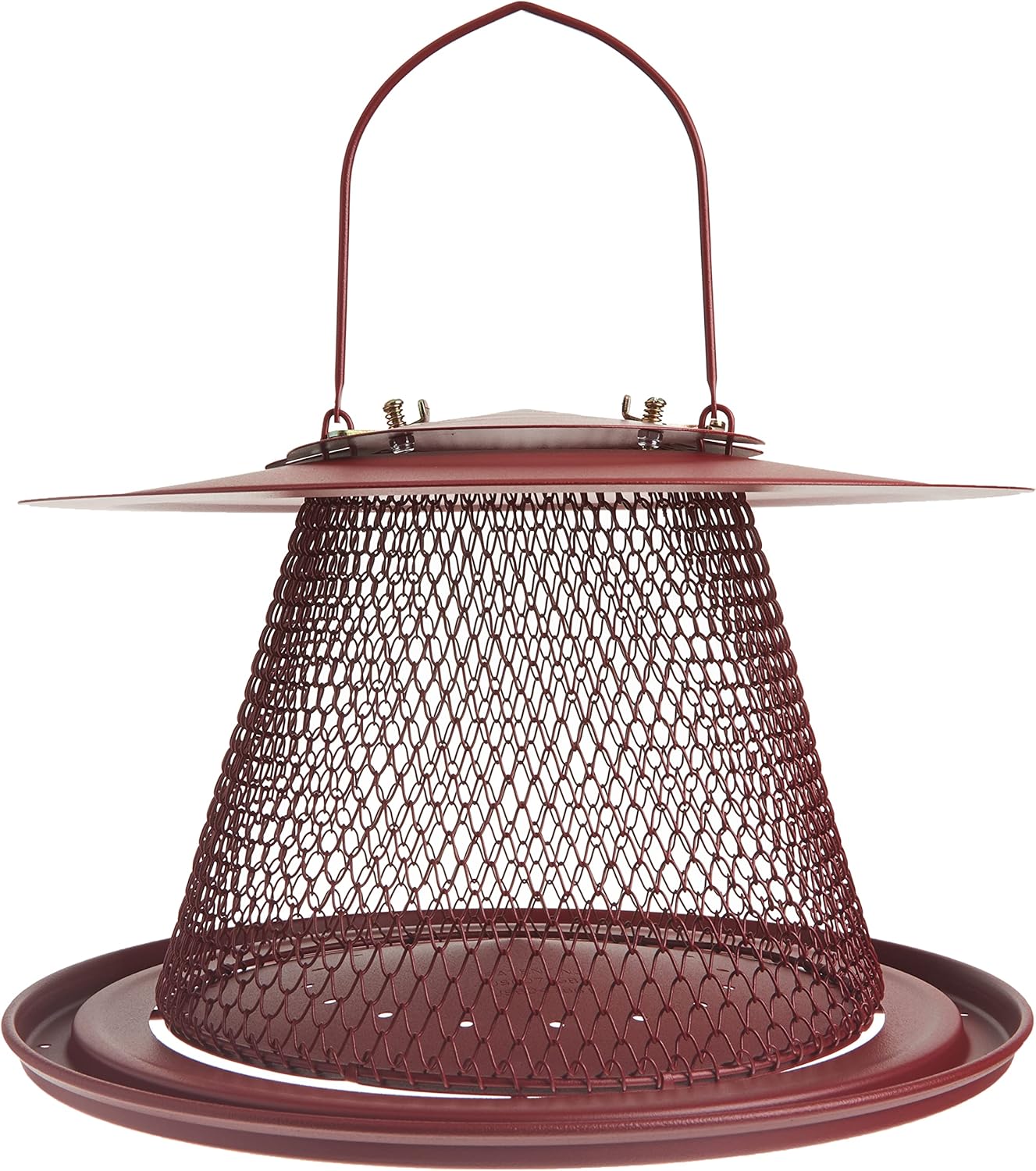 Perky-Pet Durable Wild Bird Feeder - 2.5 lb Seed Capacity - Feed up to 15 Birds at Once - Red, C00322 - Hanging Wild Bird Feeder for Outdoor Decor