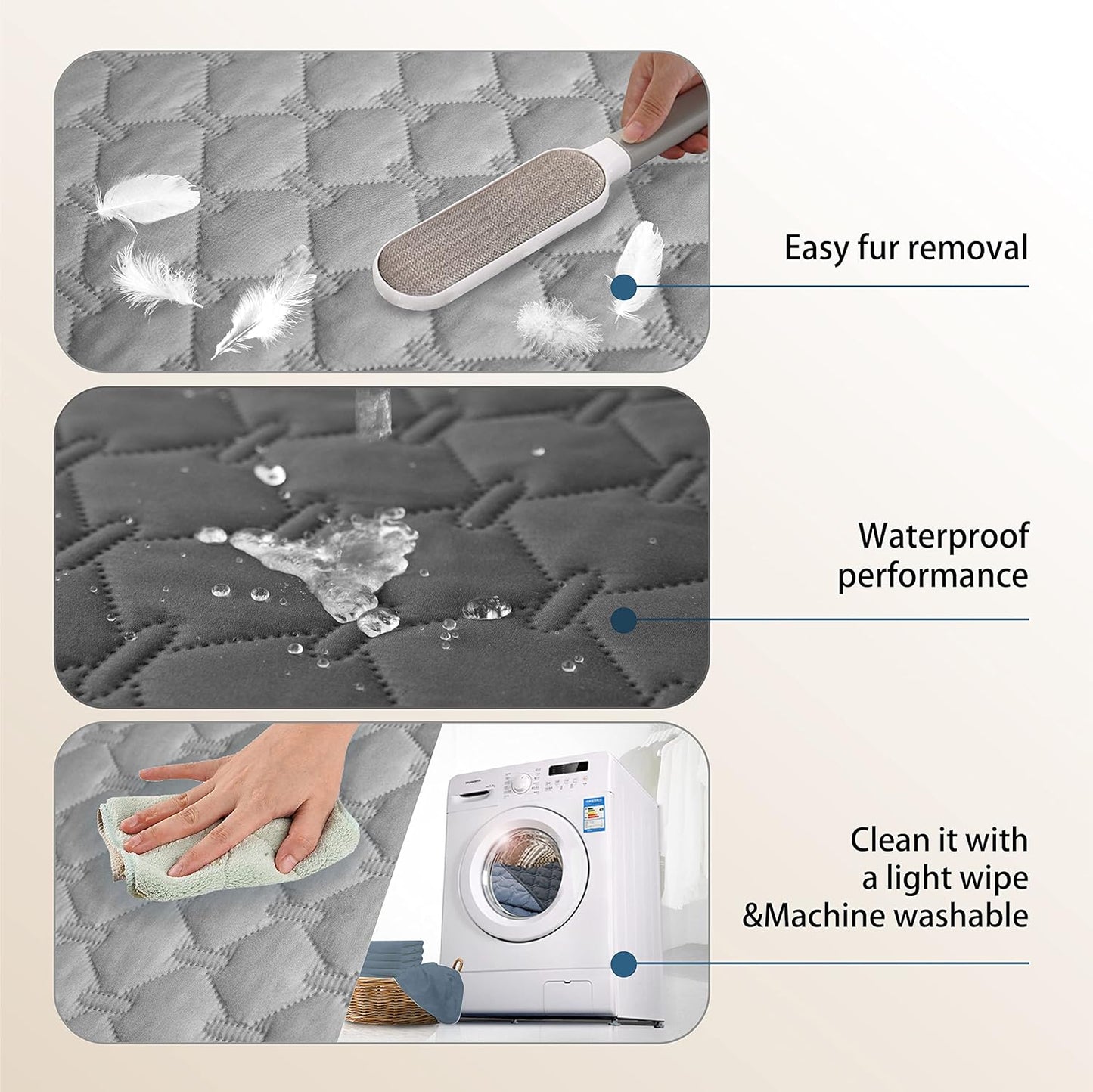 gogobunny 3X Stronger Waterproof Pet Blanket, Scratch Proof Furniture 