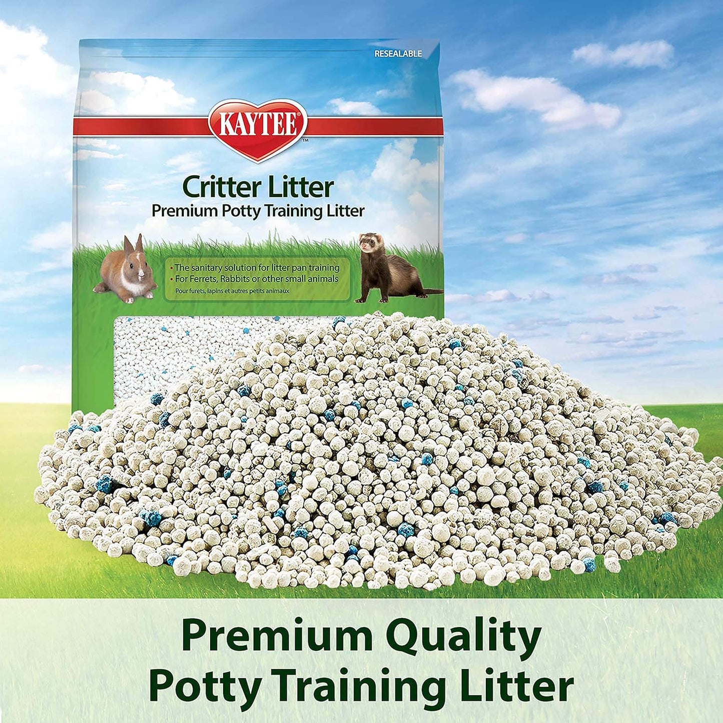Kaytee Premium Potty Training Critter Litter for Pet Ferrets, Rabbits 